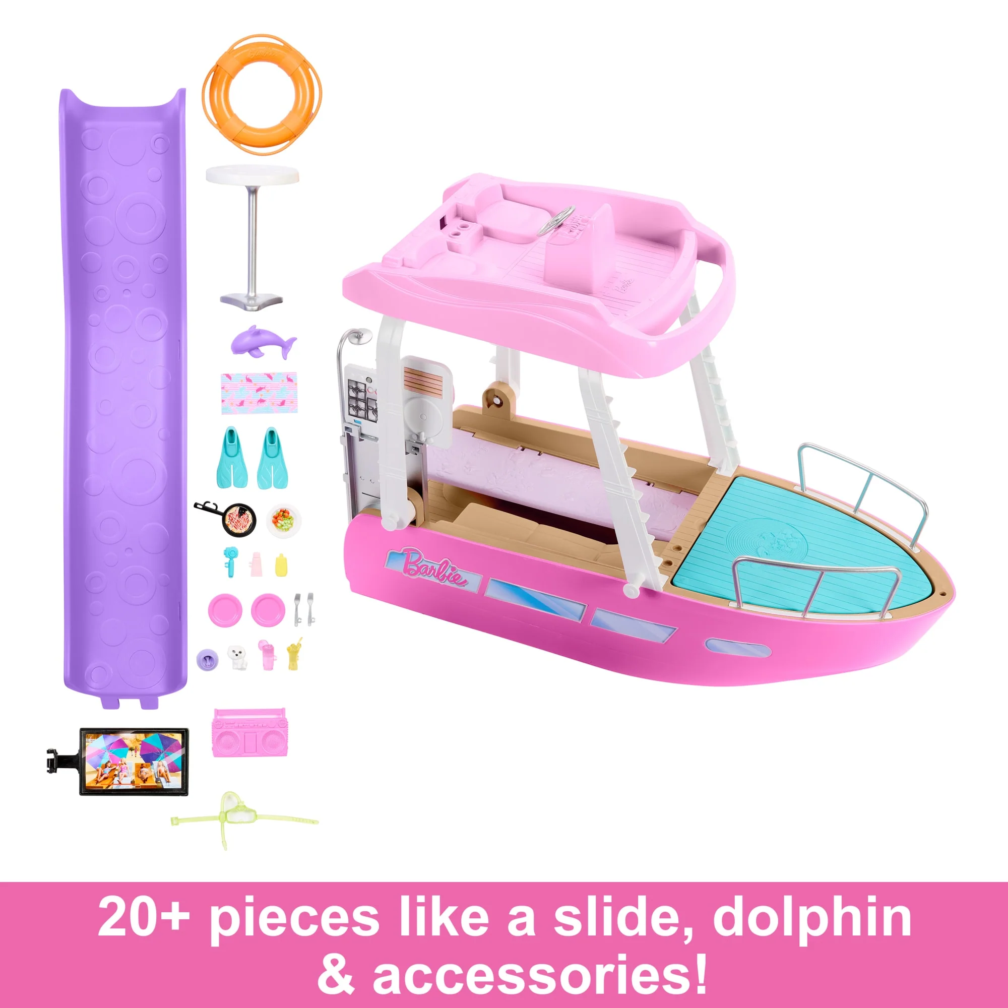 Barbie Dream Boat Playset With Pool, Slide And 20+ Accessories - Image 4