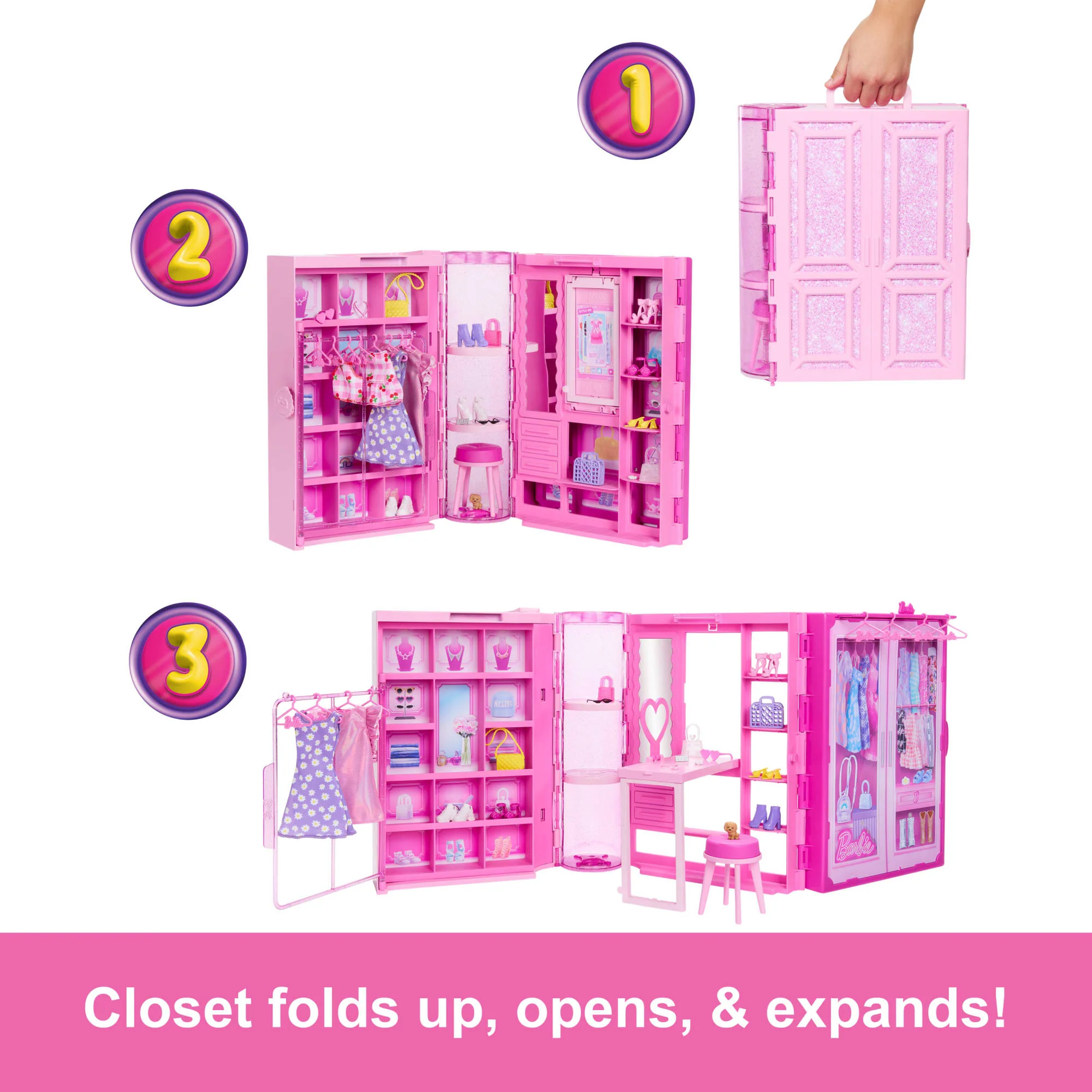 Barbie Dream Closet Doll, Playset And Accessories - Image 4