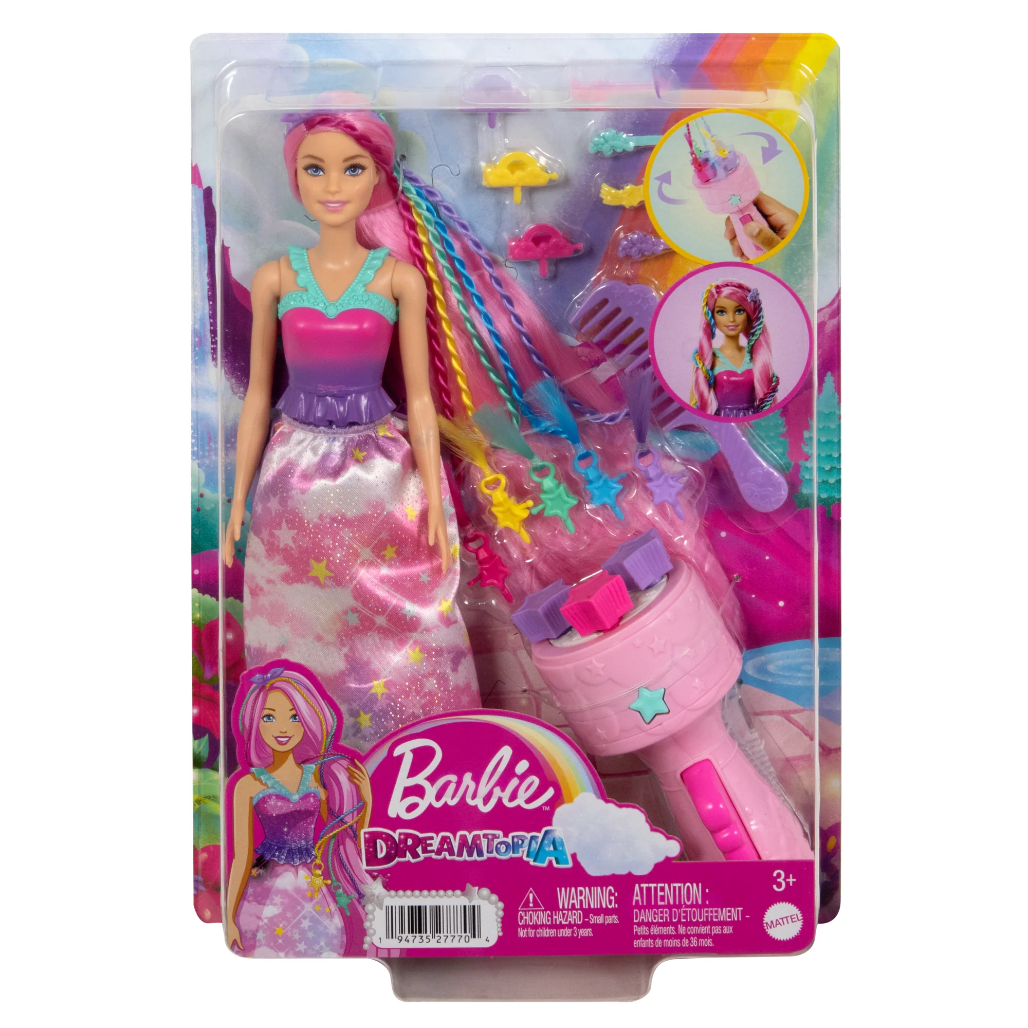 Muñeca Twist 'n Style De Barbie Dreamtopia Y Accesorios Para Hacer Peinados, Incluida Una Herramienta De Trenzado - Image 6