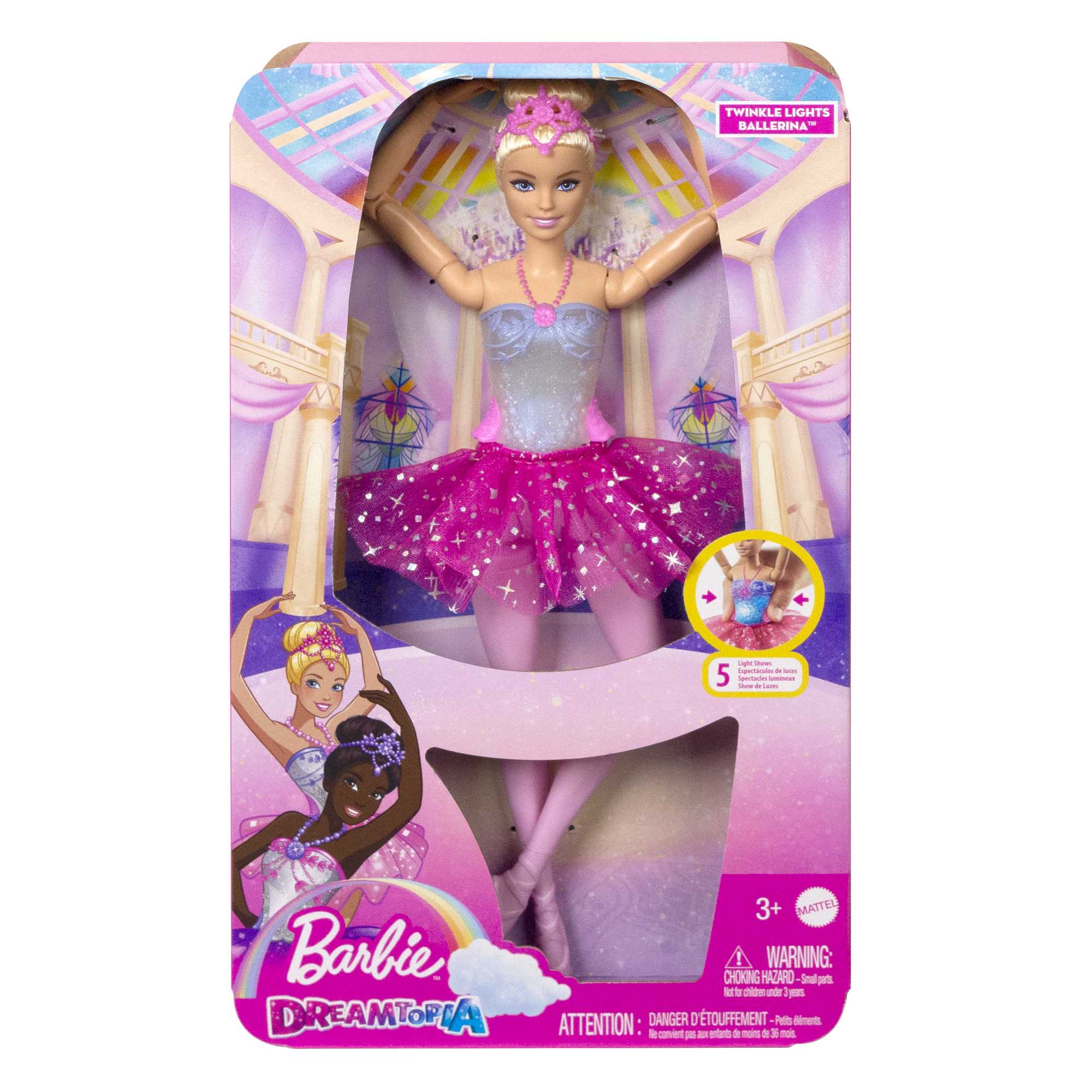 Barbie Dreamtopia Zauberlicht Ballerina (Blond), Puppe Mit Leucht-Kleid - Image 6