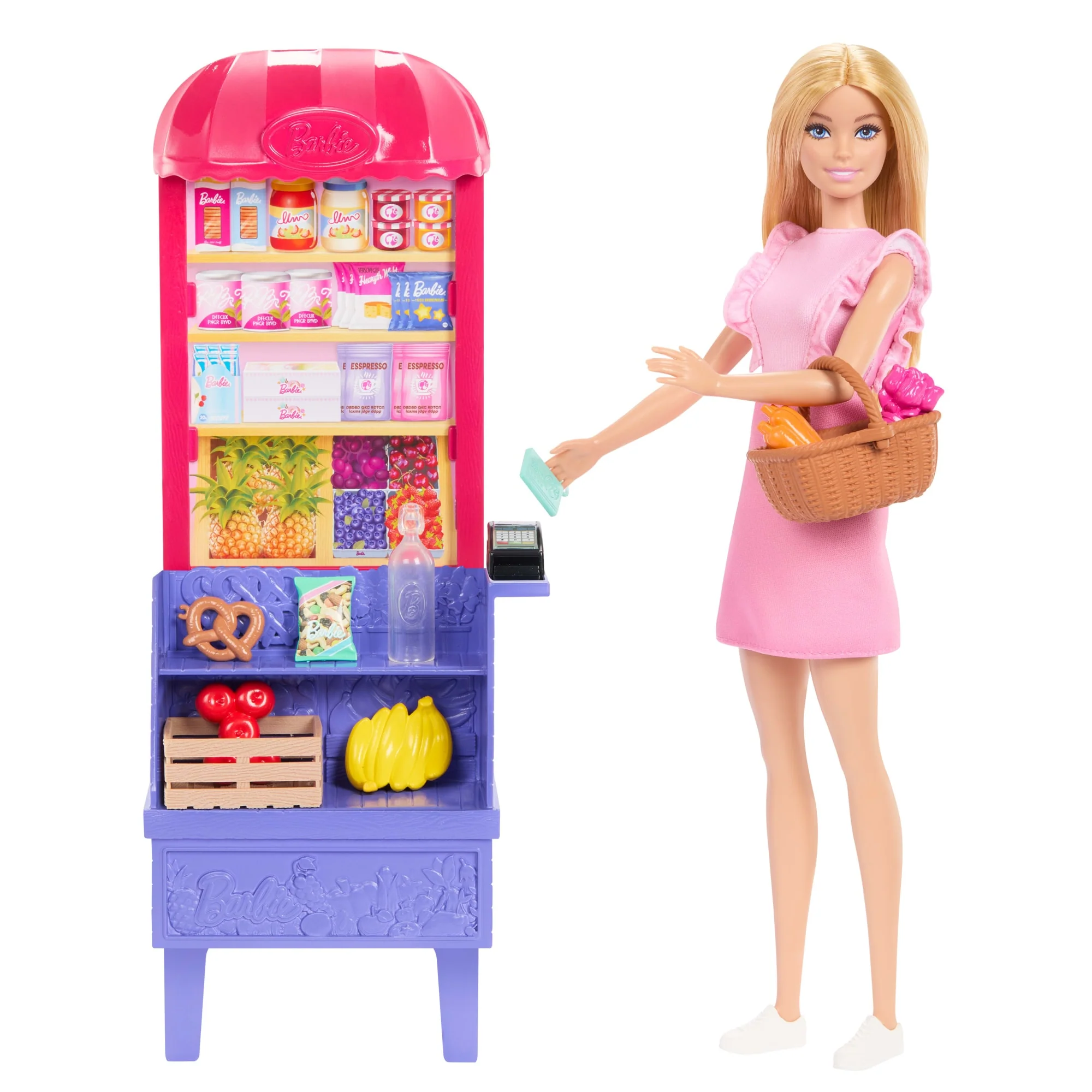 Barbie En Teresa Recept Voor Vriendschap Malibu Op De Markt Poppen En Speelset Met 11 Accessoires
