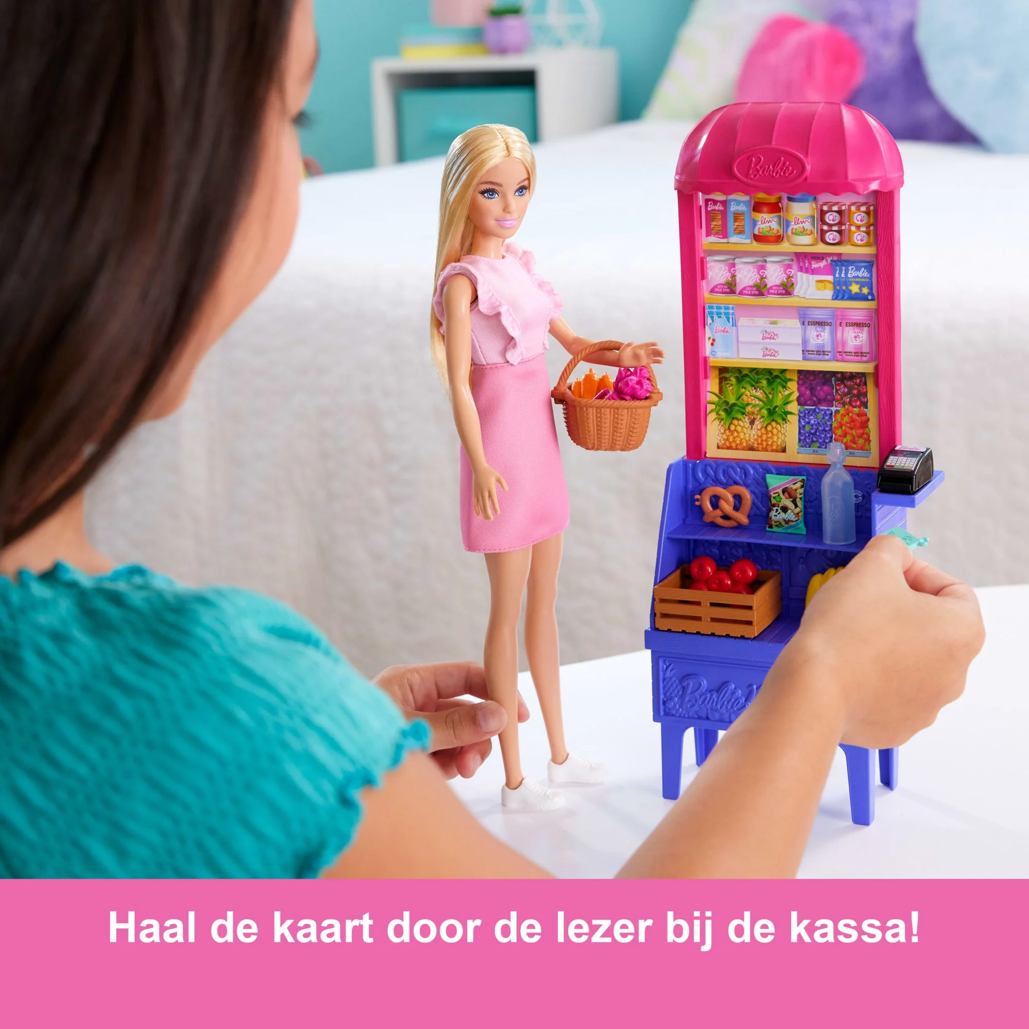 Barbie En Teresa Recept Voor Vriendschap Malibu Op De Markt Poppen En Speelset Met 11 Accessoires - Image 3