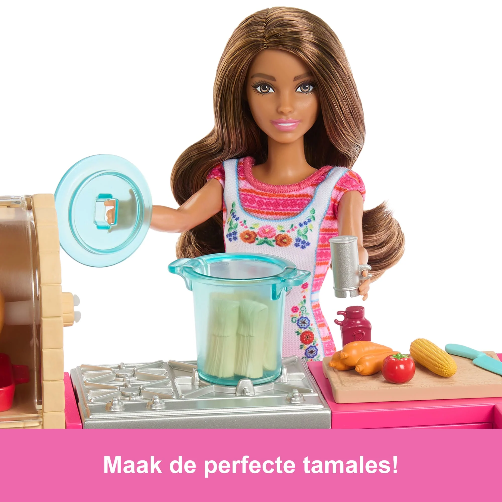 Barbie En Teresa Recept Voor Vriendschap Teresa Pop En Keuken Speelset Met Meer Dan 20 Accessoires - Image 5