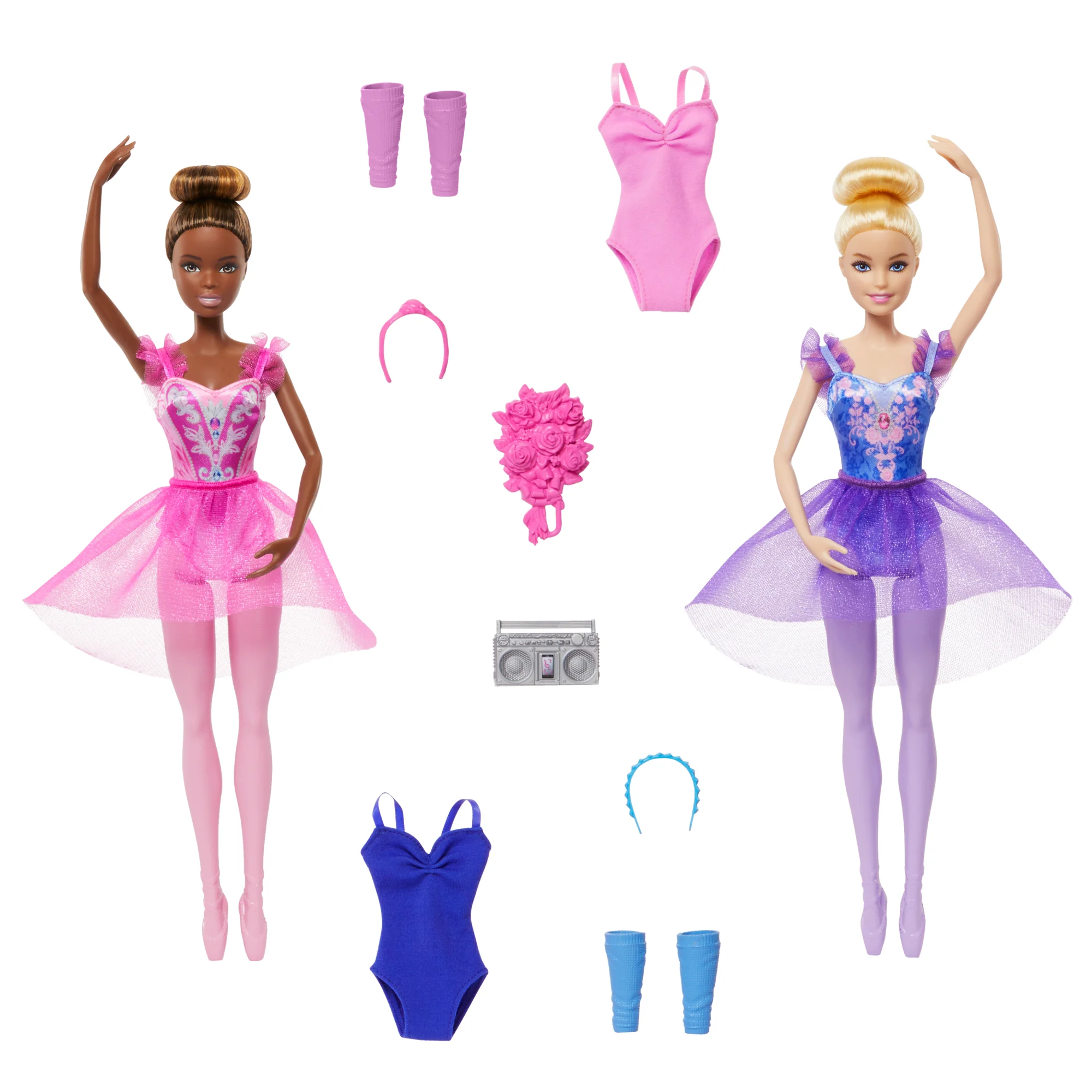 Conjunto Estudio De Ballet De Barbie Con 2 Muñecas De Moda Bailarinas, Un Conjunto De Ropa Adicional Y Accesorios De Baile - Image 2