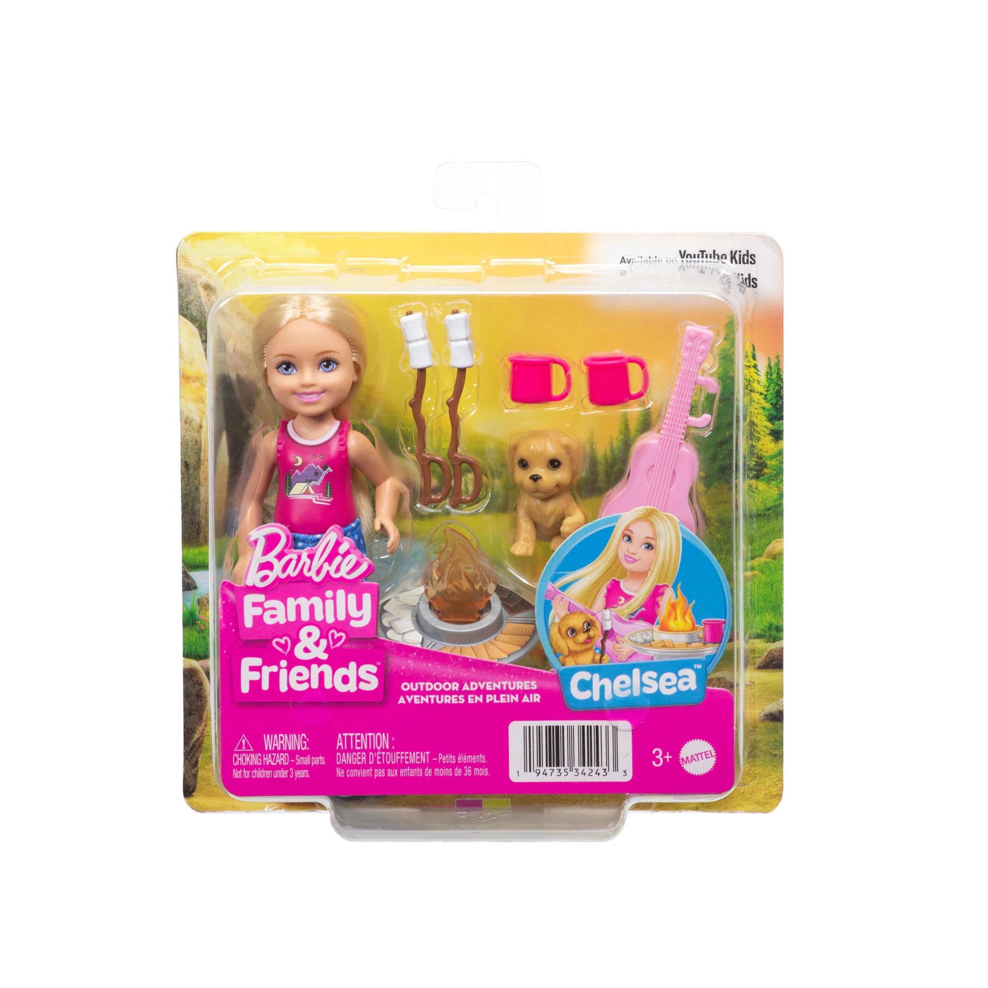 Barbie Family & Friends Chelsea Abenteuer in Der Natur Puppen-Spielset Mit Hündchen Und Camping-Zubehörteilen - Image 6
