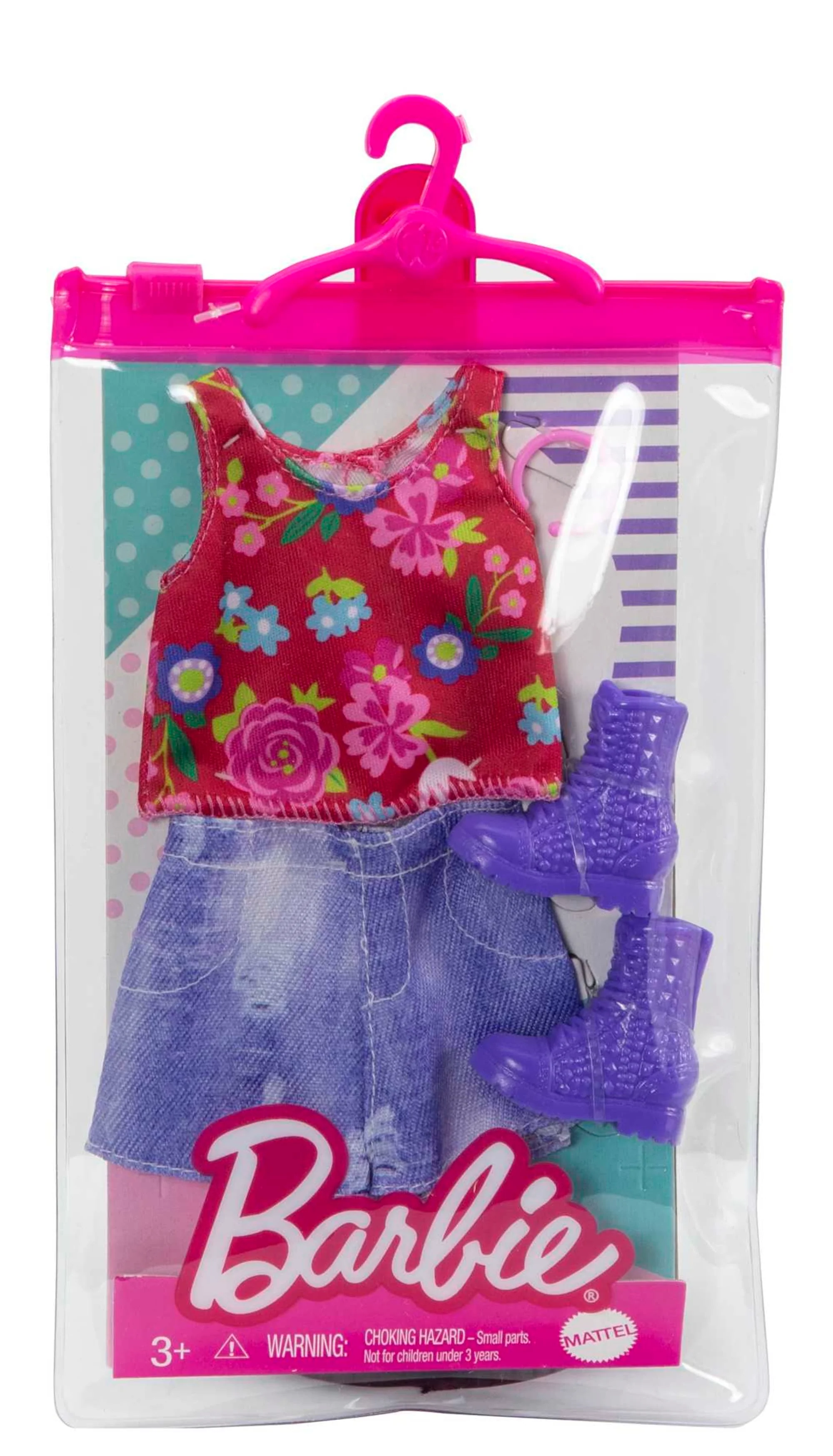 Barbie Fashion Assortment Of Doll Clothes, 1 Outfit & 2 Accessories For Barbie Dolls, Gift For Kids 3 To 8 Years Old - Image 4