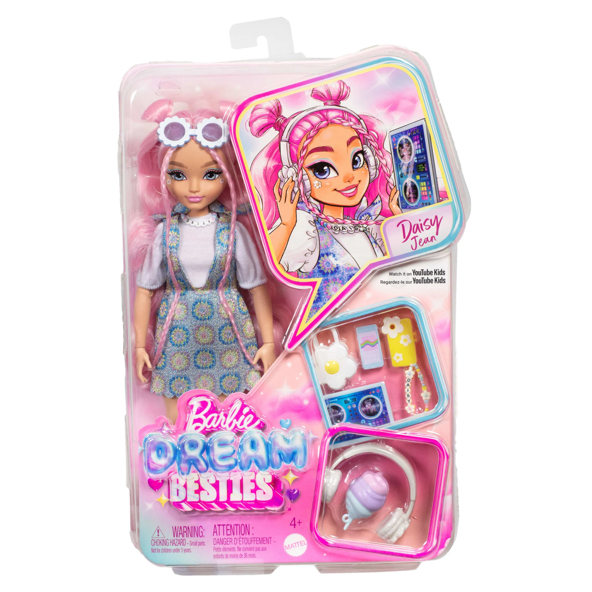Barbie Dream Besties Daisy Jean Fashion Doll With 9 DJ & Music Themed Accessories - Image 5