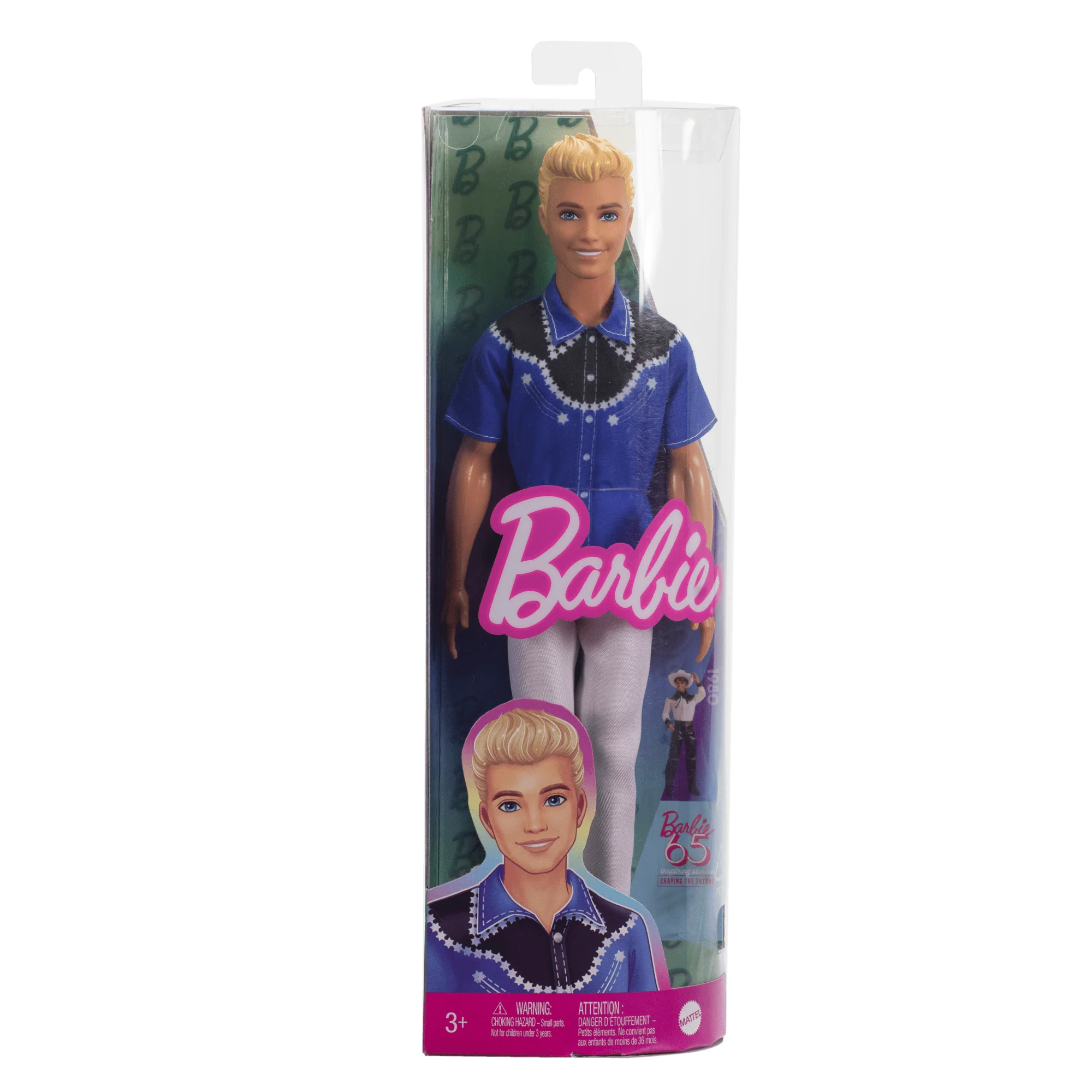 Barbie Fashionistas Ken-Puppe Nr. 226, Blonde Modepuppe Mit Westernlook, 65. Jubiläum - Image 6
