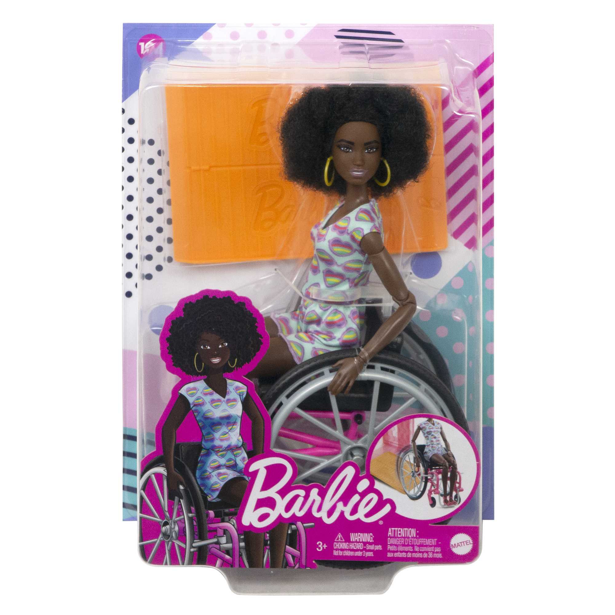 Barbie Fashionistas Lalka z wózkiem inwalidzkim i rampą - Image 6