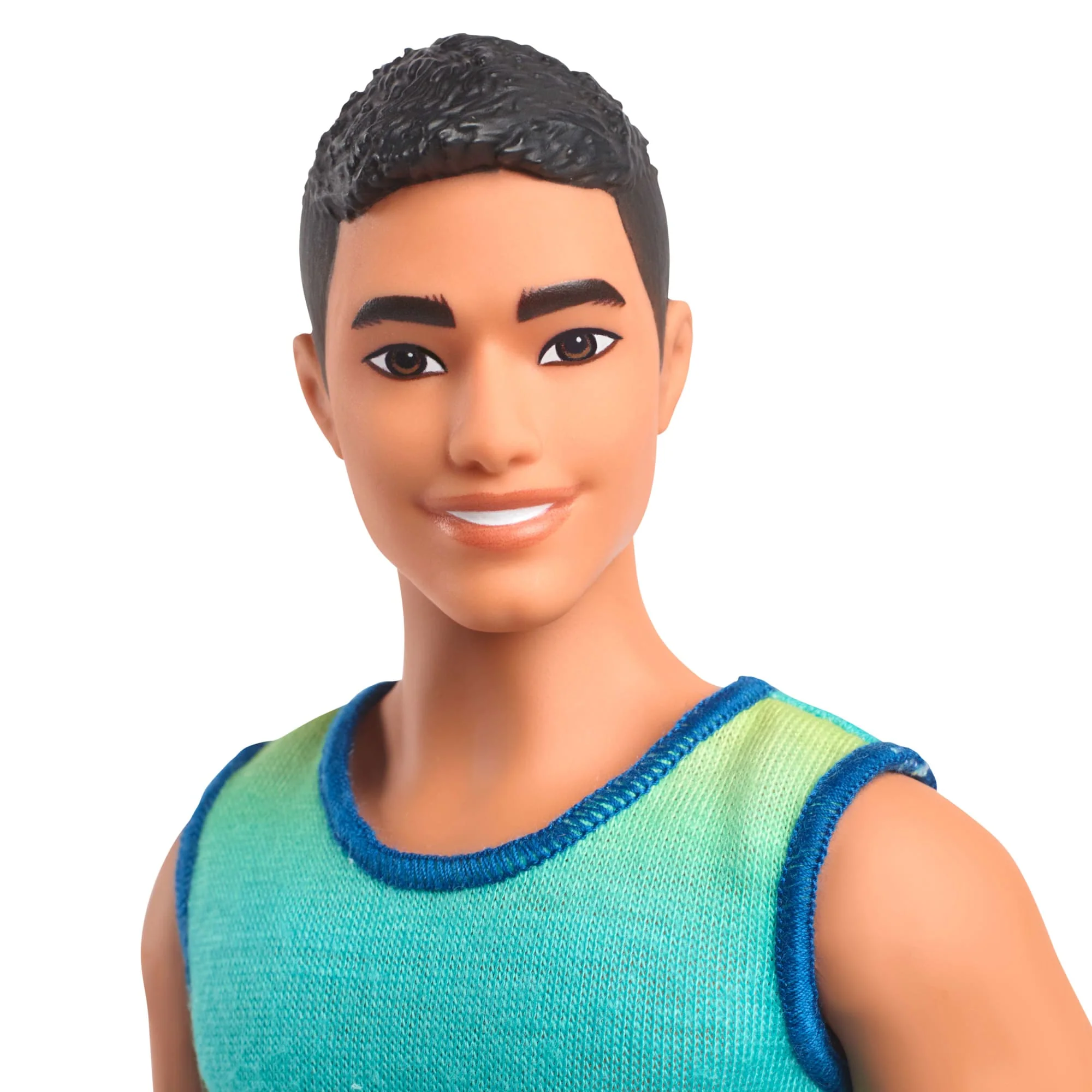 Barbie-Fashionistas-Poupée Ken Avec Débardeur Dégradé Et Short En Jean - Image 3
