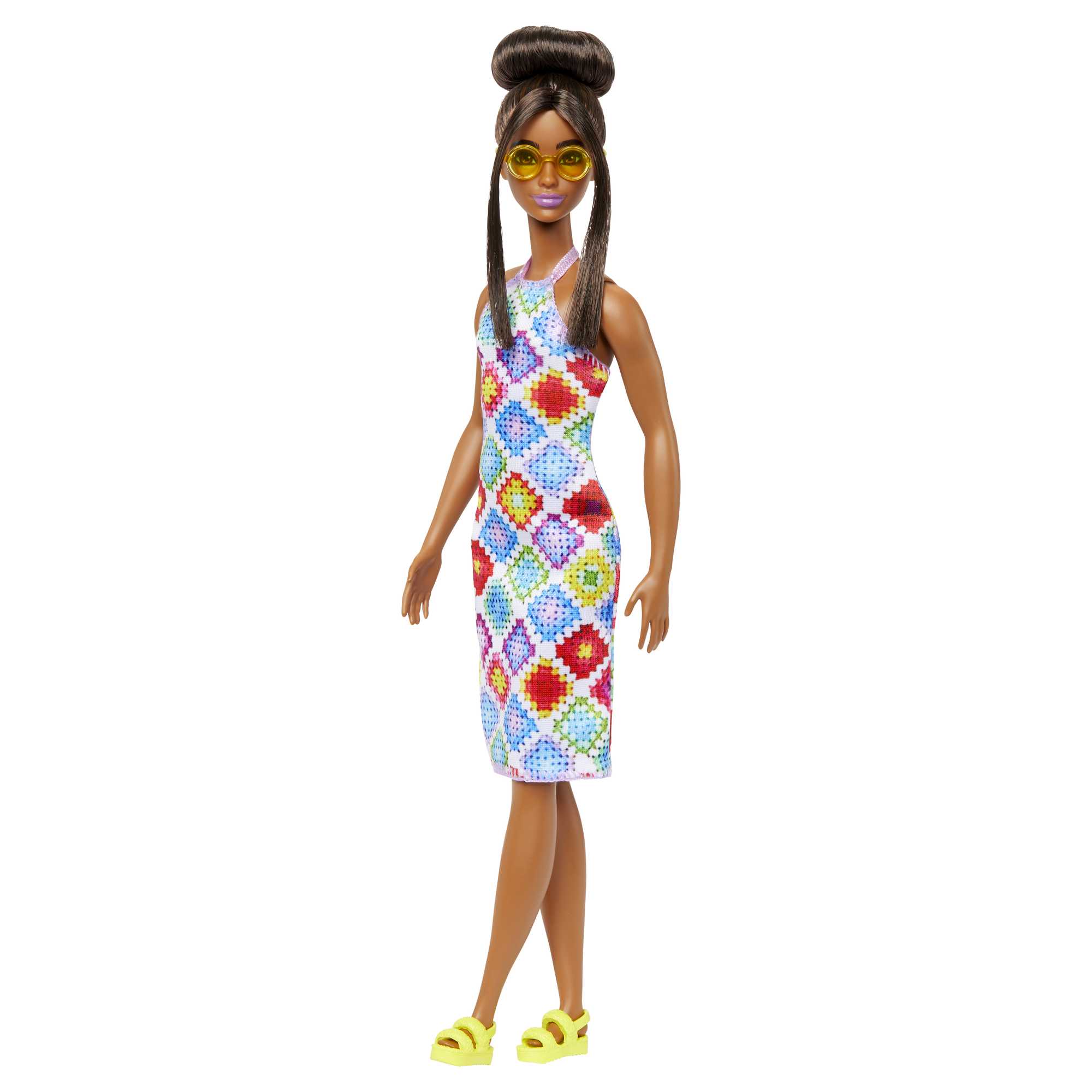 Barbie Fashionistas-Puppe Nr. 210 Mit Dutt Und Gehäkeltem Neckholderkleid - Image 5