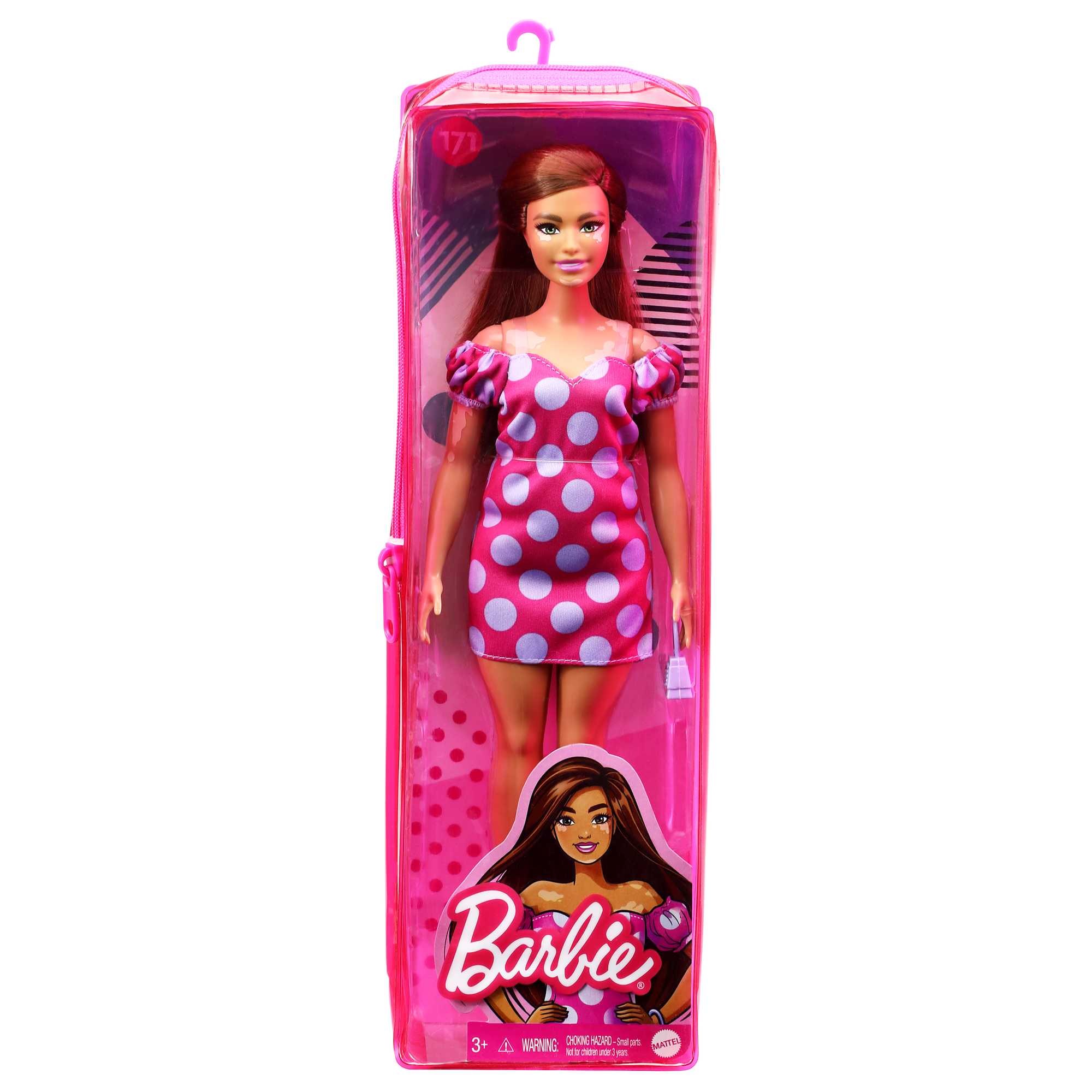 Barbie Fashionistas Puppe (Vitiligo) Im Schulterfreien Polka Dot Kleid - Image 6