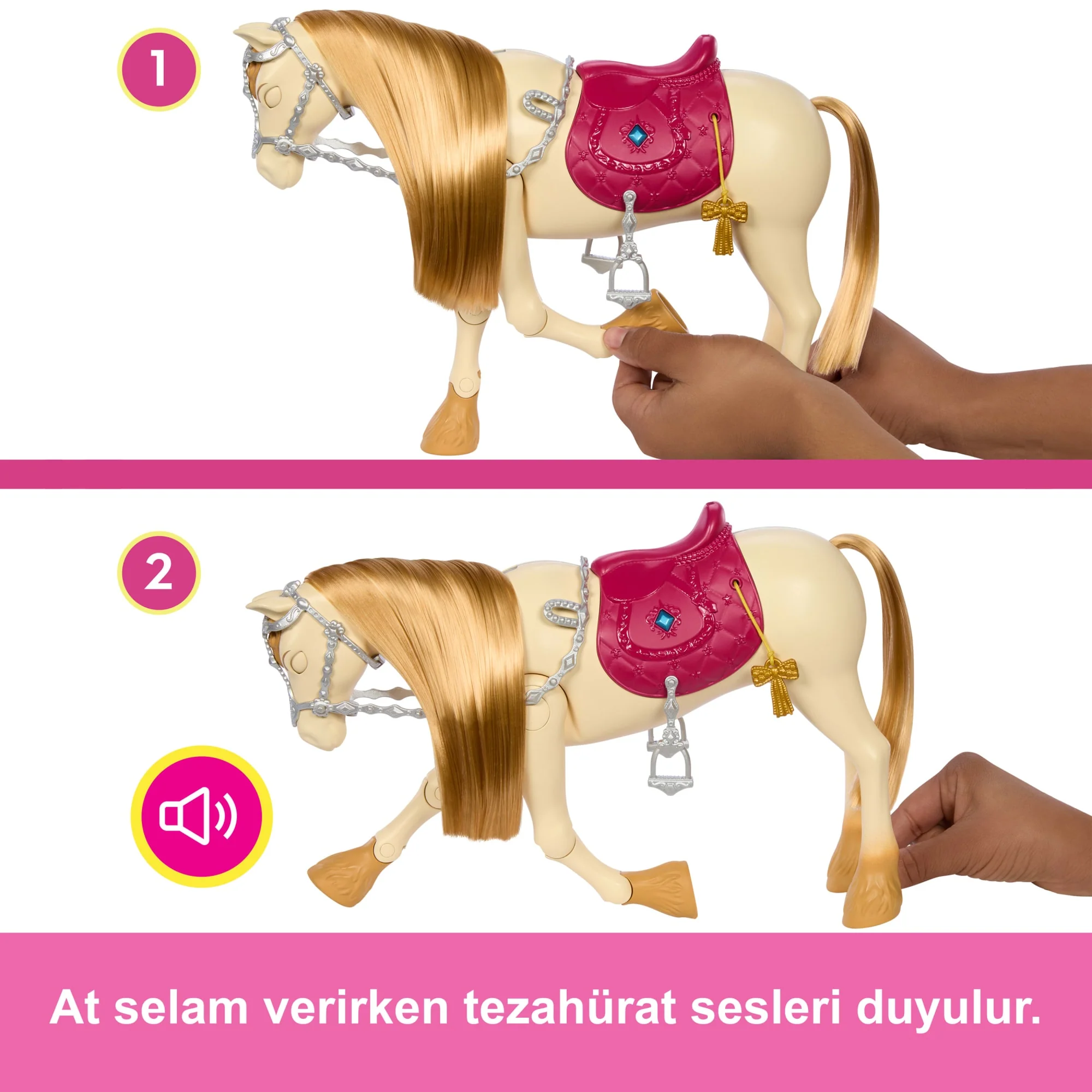Barbie Gizemleri, Büyük At Kovalamacası ; Sesler, Müzikler Ve Aksesuarlara Sahip Etkileşimli Oyuncak At - Image 3