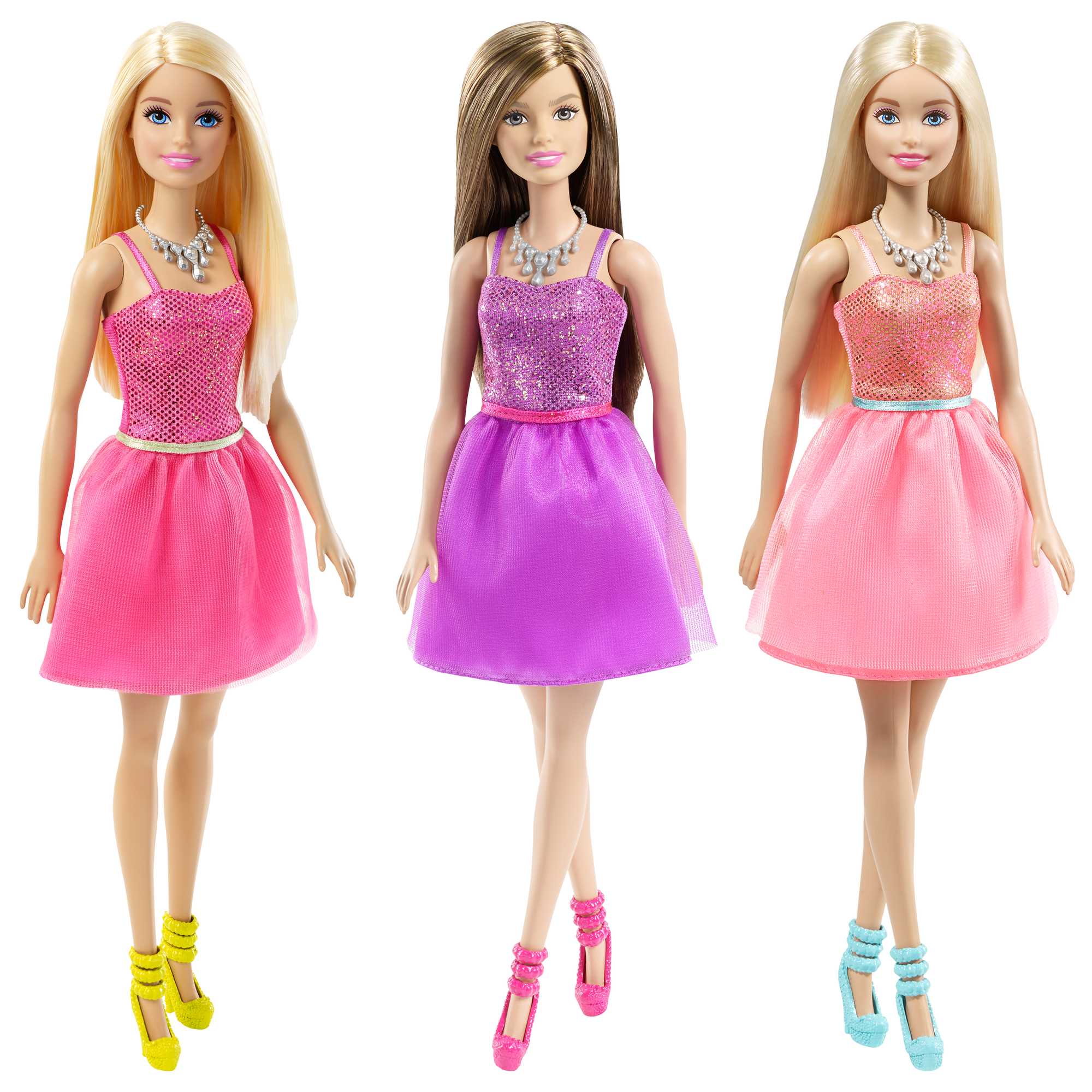 Barbie Glitz Bambole Con Abiti, Scarpe E Braccialetto Scintillanti - Image 9