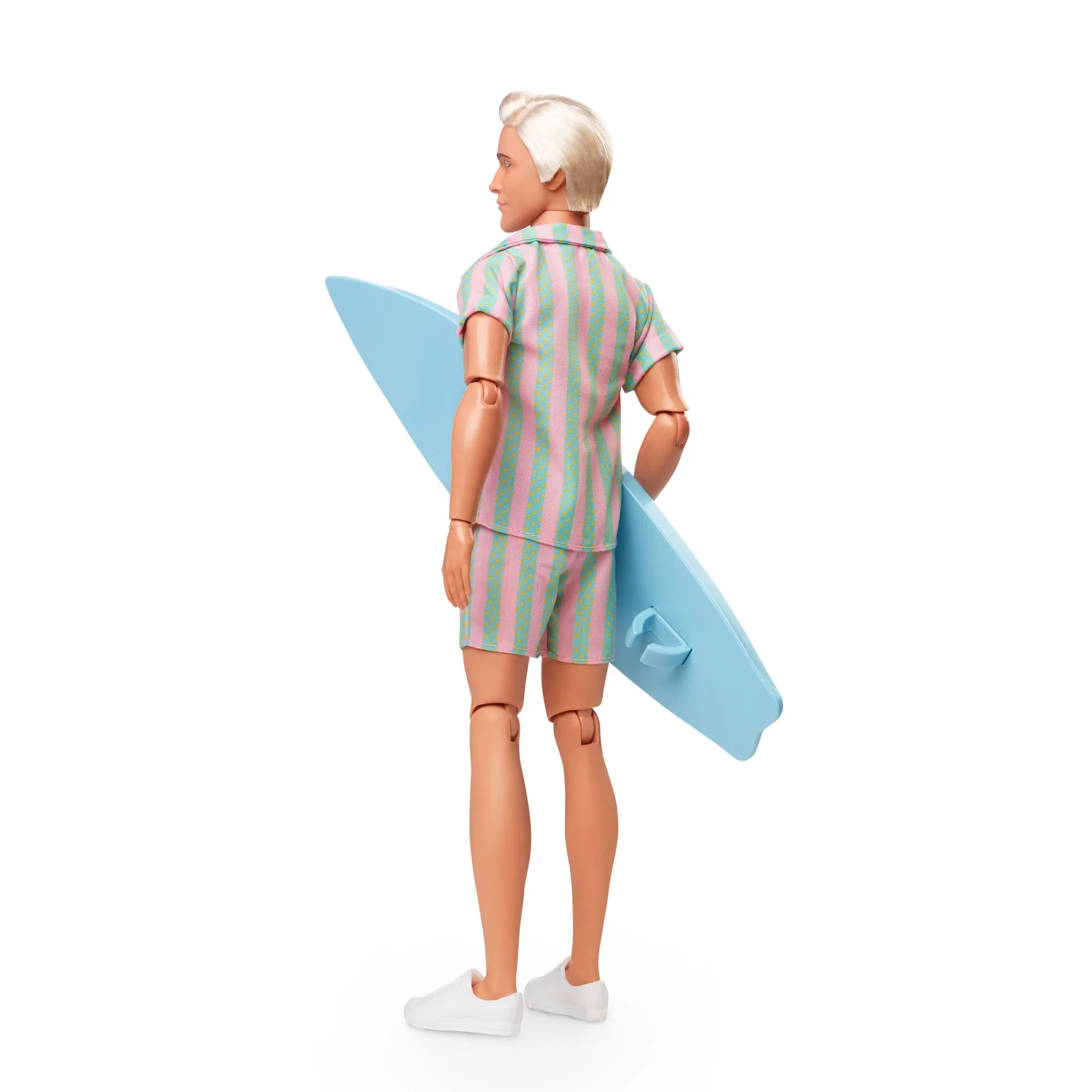 Barbie Il Film Ken, Bambola Con Completo Da Spiaggia A Righe Pastello - Image 5