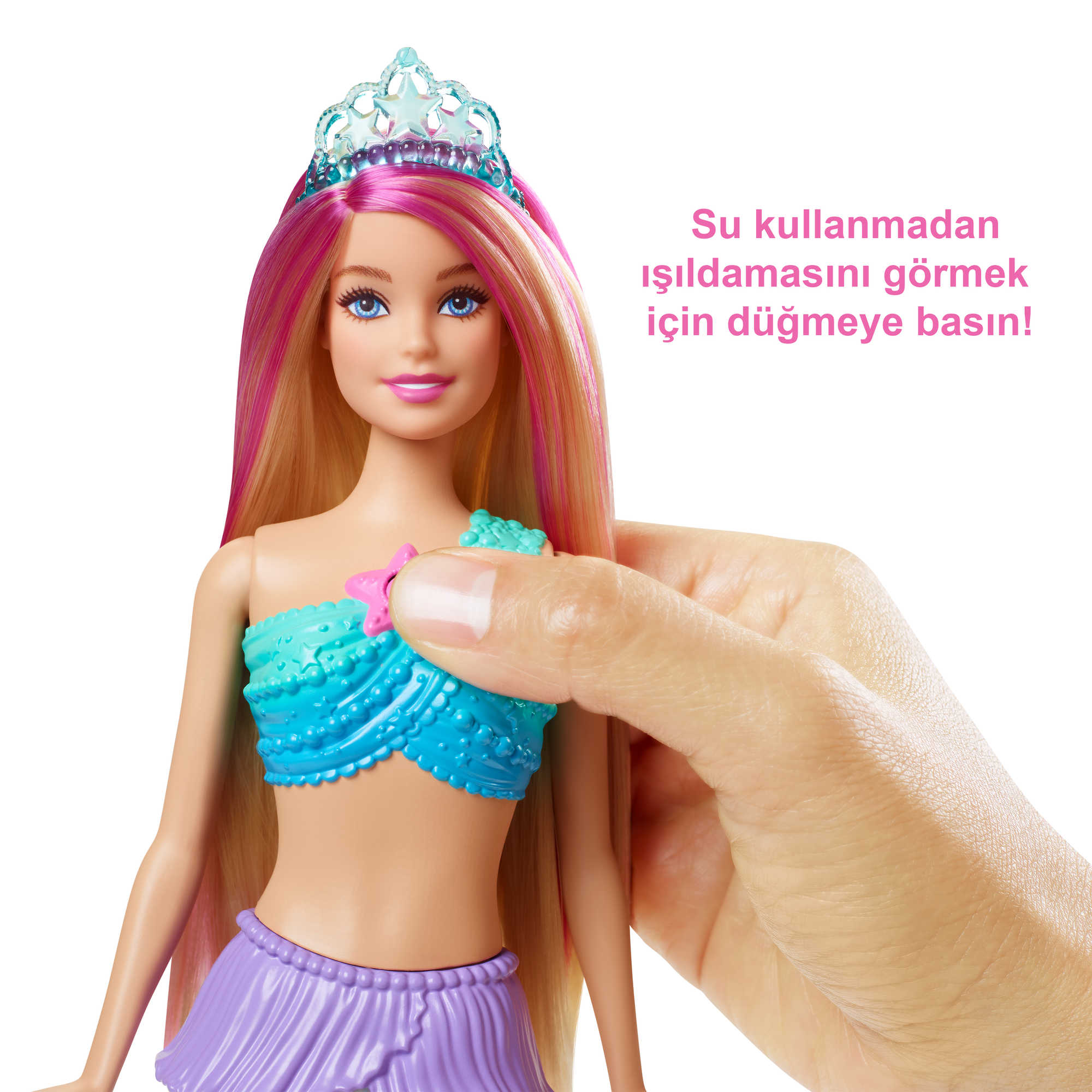 Barbie Işıltılı Deniz Kızı Bebek, Işıklı, 3-7 Yaş - Image 3