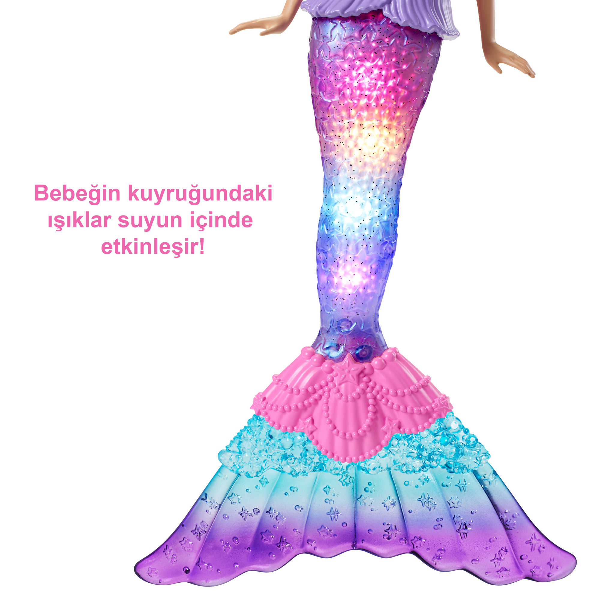 Barbie Işıltılı Deniz Kızı Bebek, Işıklı, 3-7 Yaş - Image 4