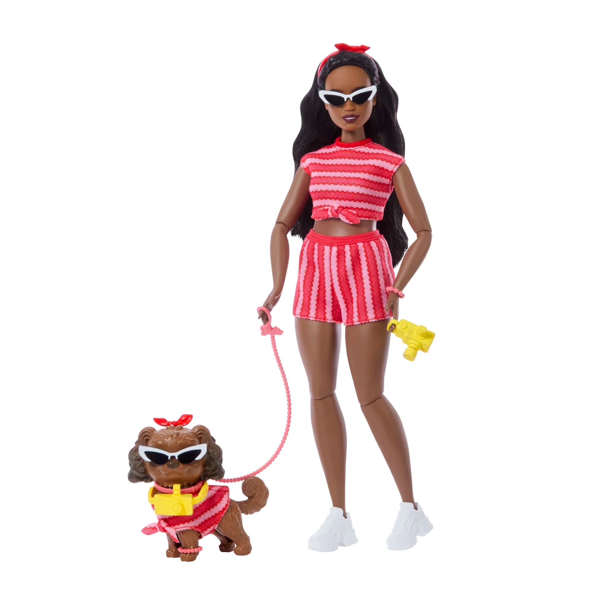 Barbie Jednakowa stylizacja Lalka i piesek – Paski Zestaw lalka, figurka i akcesoria Zabawka 3+ - Image 3