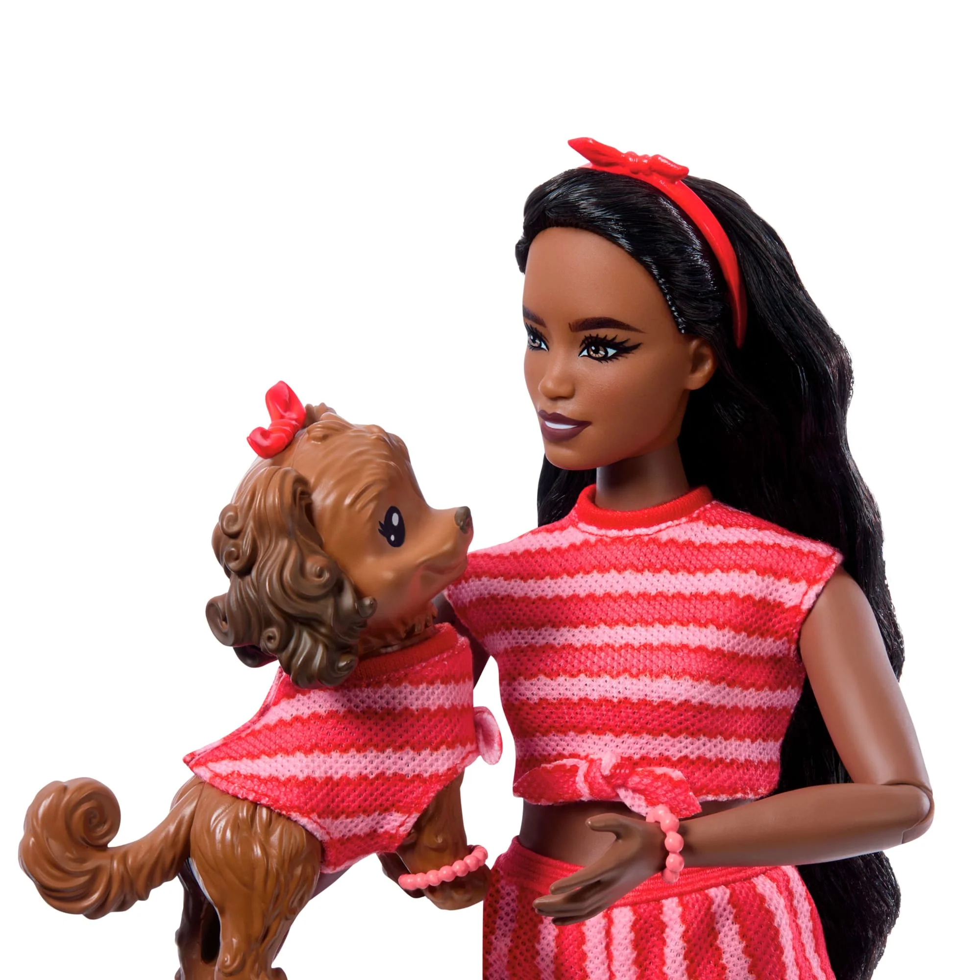 Barbie Jednakowa stylizacja Lalka i piesek – Paski Zestaw lalka, figurka i akcesoria Zabawka 3+ - Image 4