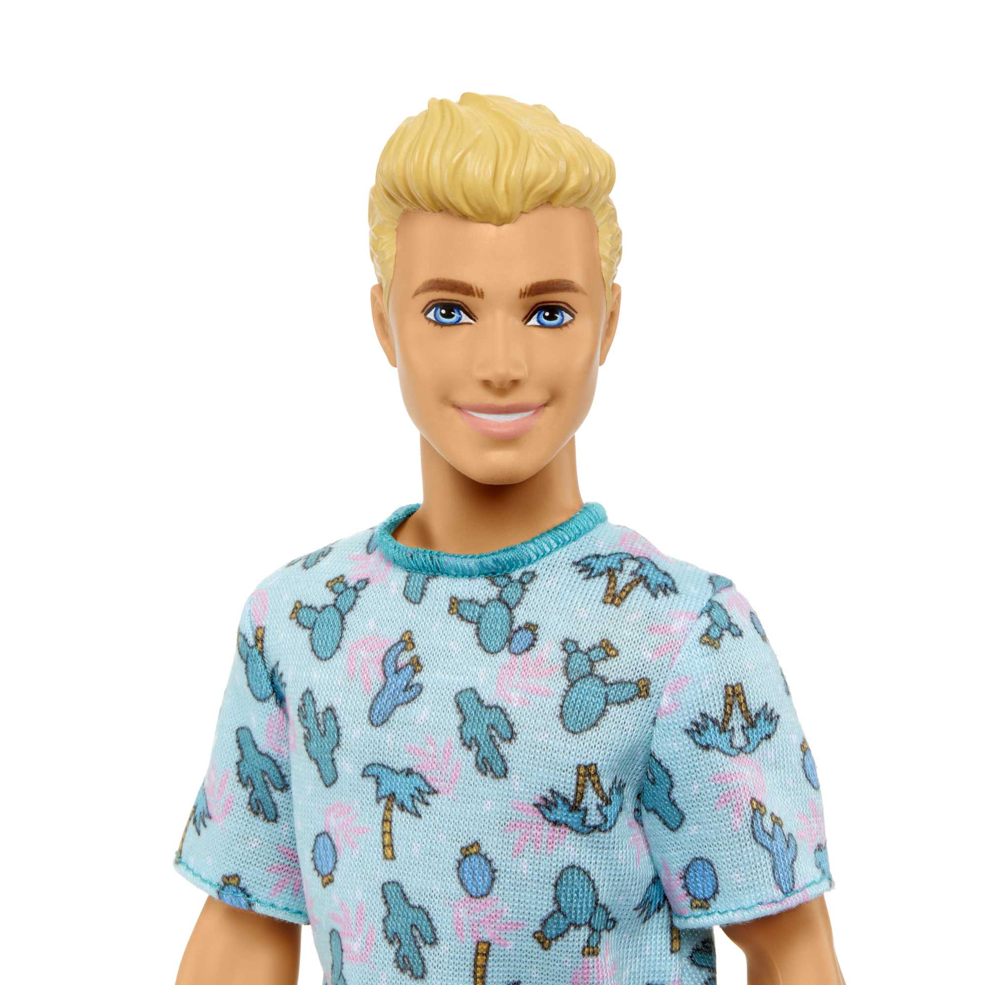 Muñeco Ken De Barbie Fashionistas N. 211 Con Pelo Rubio Y Camiseta De Cactus - Image 3
