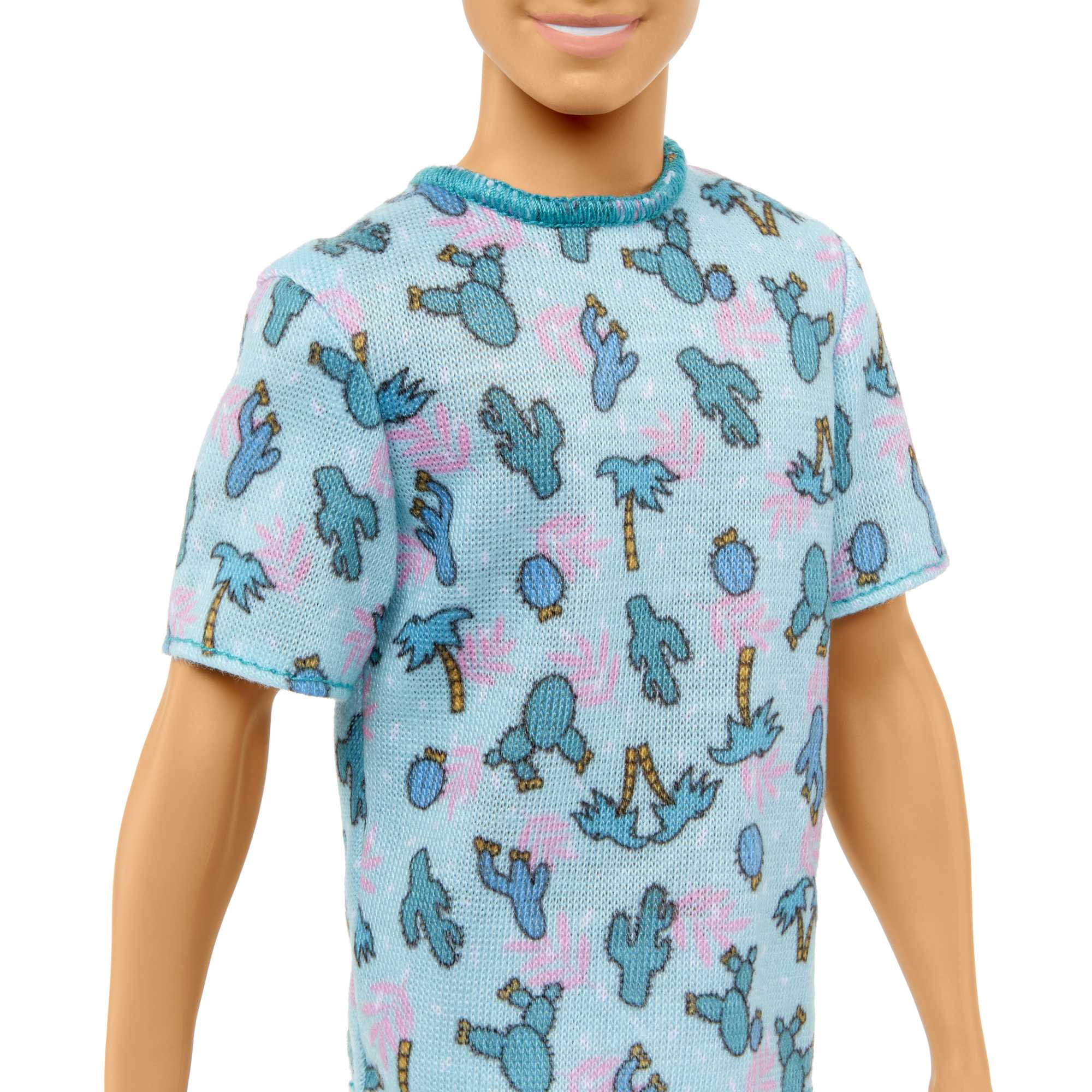 Muñeco Ken De Barbie Fashionistas N. 211 Con Pelo Rubio Y Camiseta De Cactus - Image 4