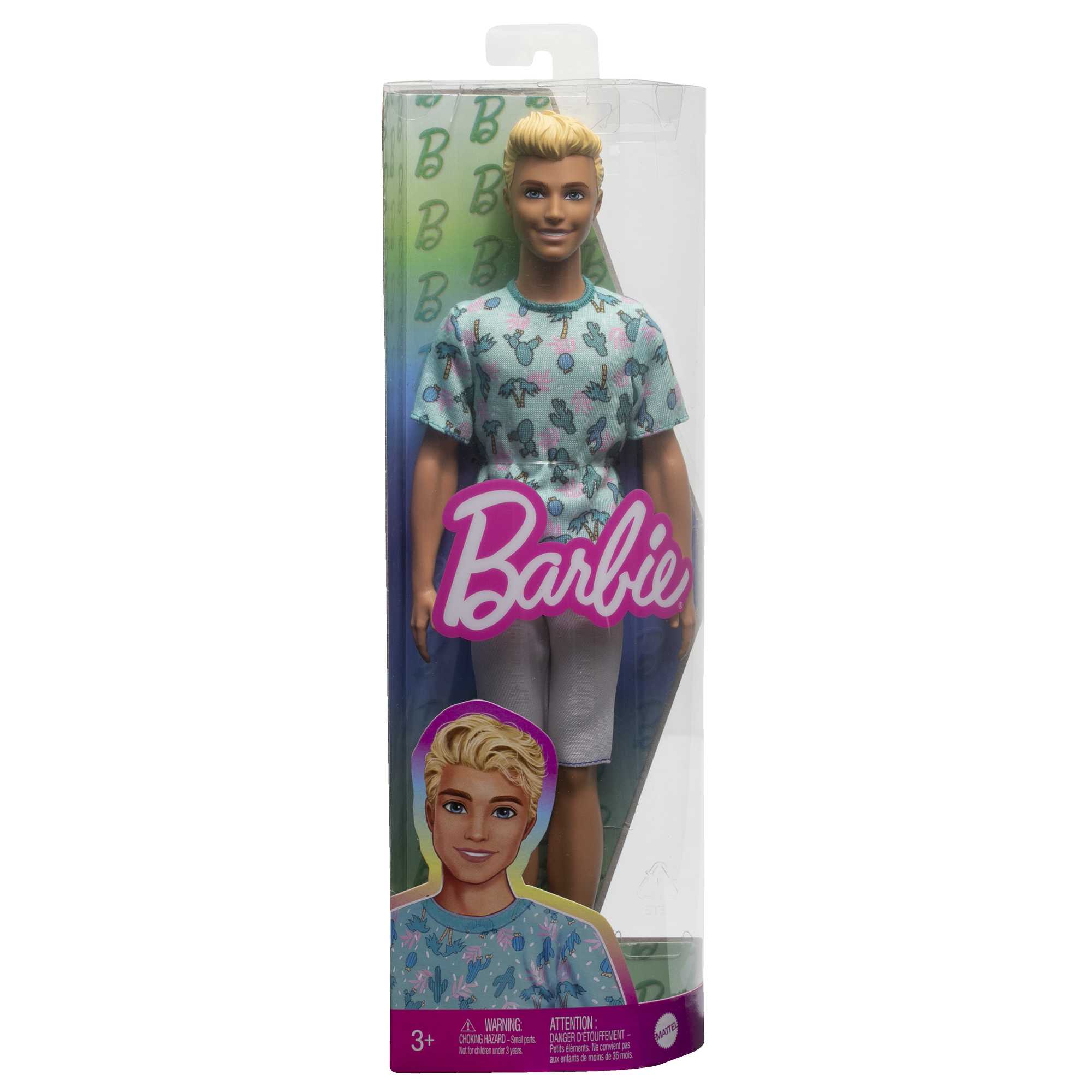 Muñeco Ken De Barbie Fashionistas N. 211 Con Pelo Rubio Y Camiseta De Cactus - Image 6