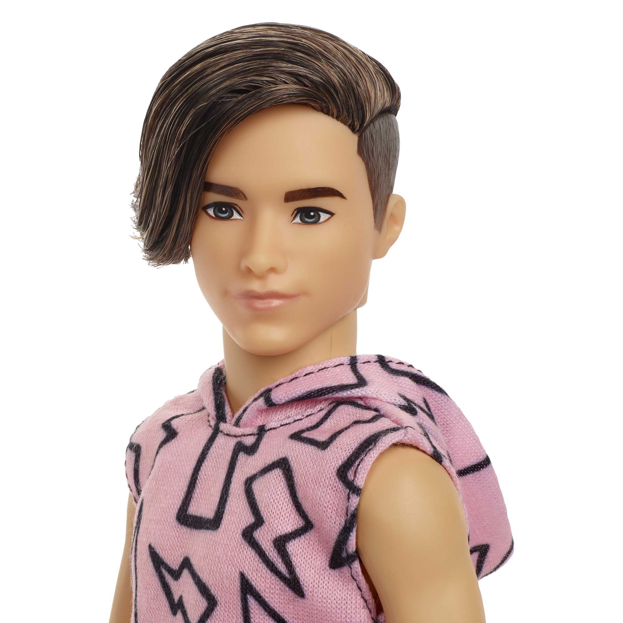 Barbie Ken Fashionistas Puppe Im Hoodie Mit Blitzen, Braune Haare, Hose, Für Kinder Von 3 Bis 8 Jahren - Image 3