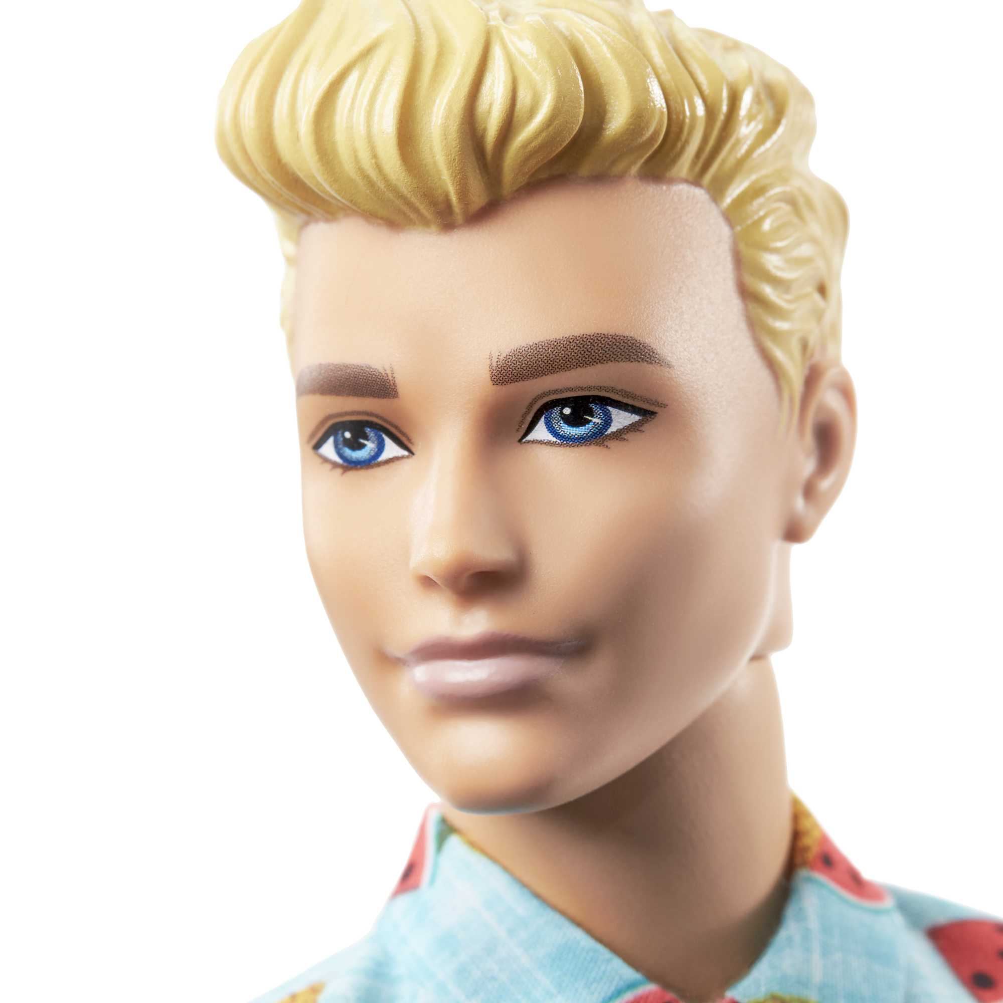 Barbie Ken Fashionistas Puppe Im Shirt Mit Früchteprint, Anziehpuppe - Image 3