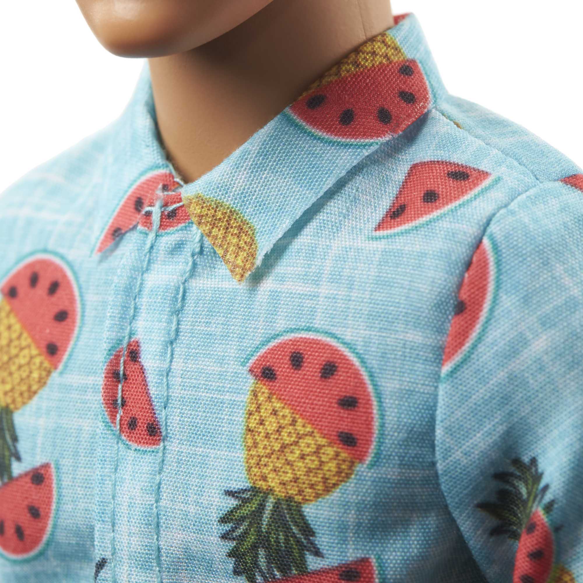 Barbie Ken Fashionistas Puppe Im Shirt Mit Früchteprint, Anziehpuppe - Image 4