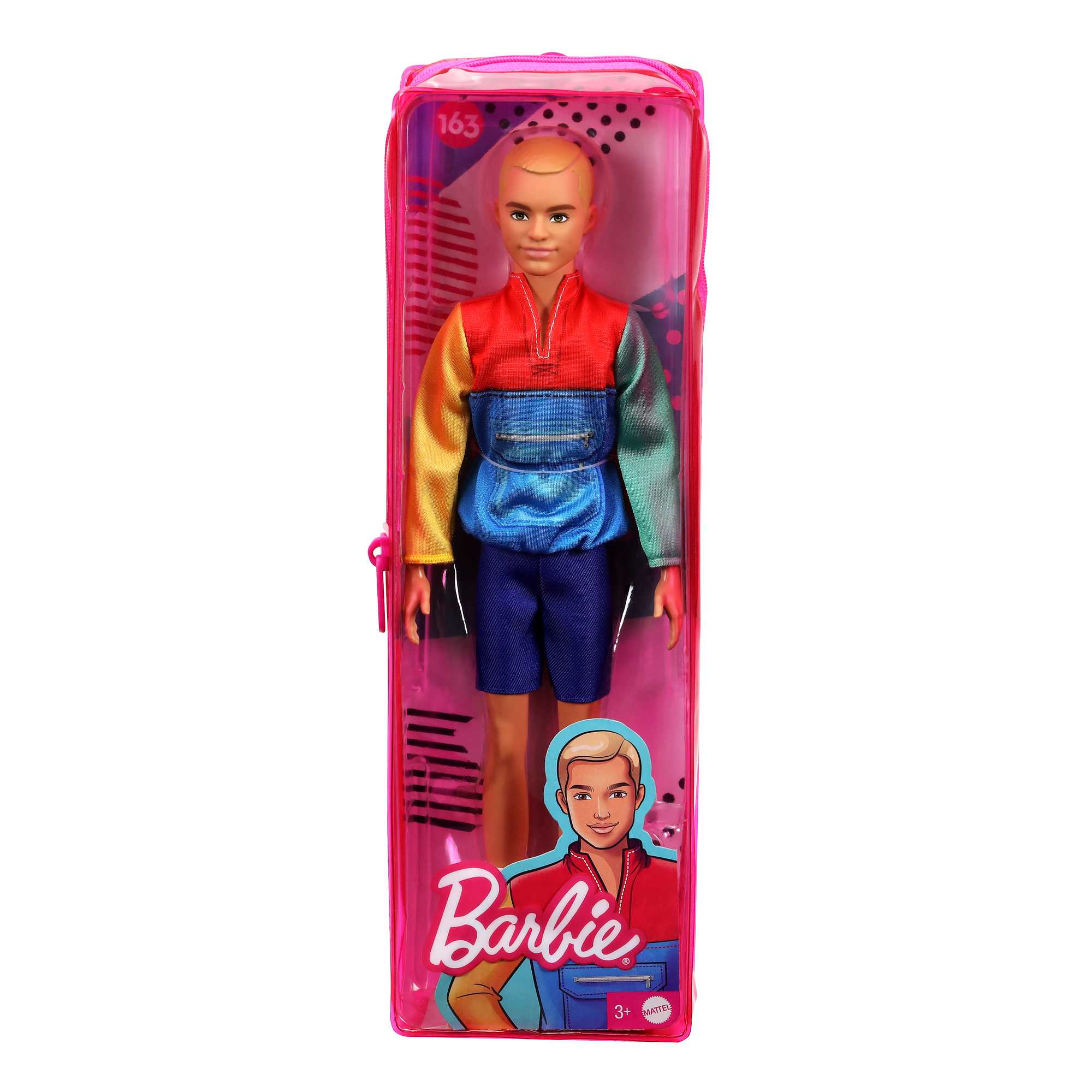 Barbie Ken Fashionistas Puppe in Blockfarben Jacke, Anziehpuppe - Image 6