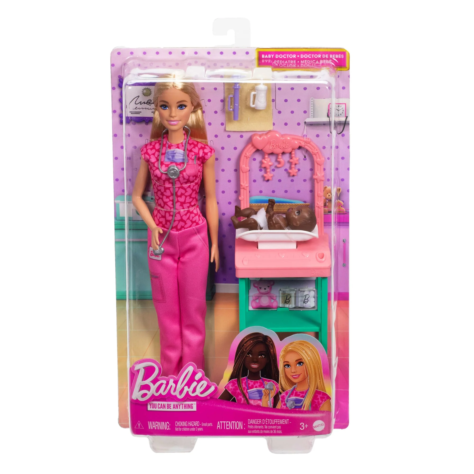 Barbie Kinderärztin-Puppe Mit Blonder Modepuppe, 1 Baby-Patientenpuppe, Möbel Und Zubehör - Image 6