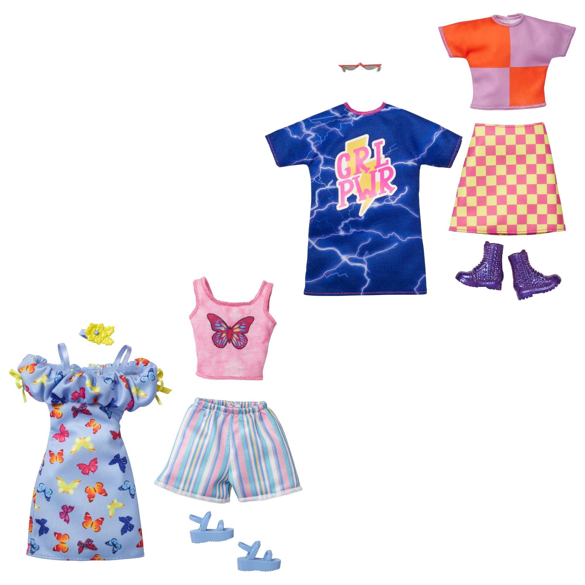 Barbie Kleding -- 2 Outfits En 2 Accessoires Voor Barbie - Image 2