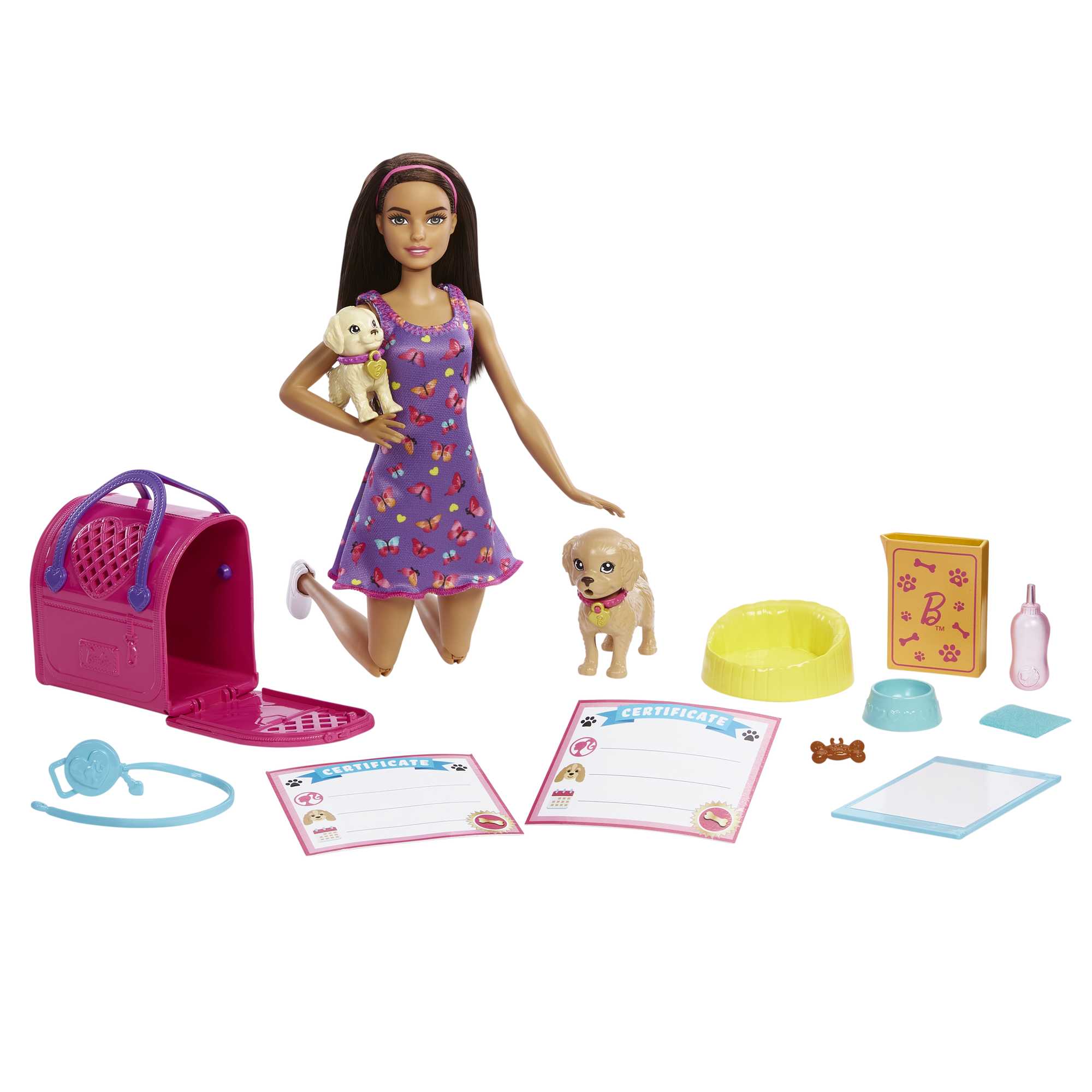 Barbie Κούκλα Και Αξεσουάρ Σετ Παιχνιδιού Με Κούκλα, 2 Σκυλάκια Και Αλλαγή Χρώματος - Image 2