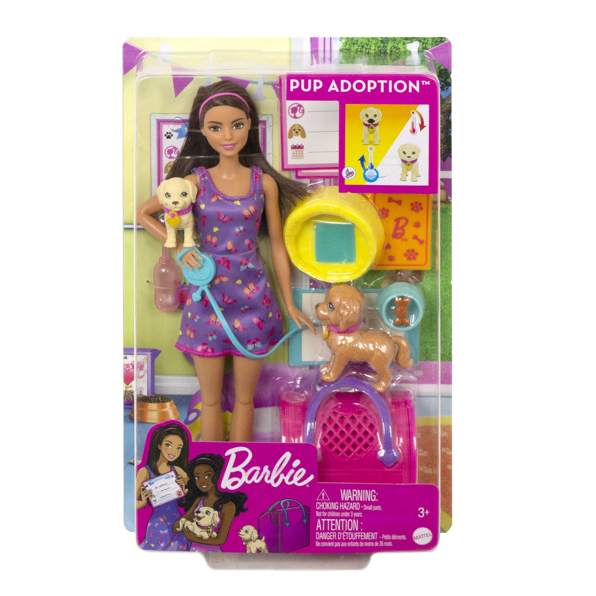 Barbie Κούκλα Και Αξεσουάρ Σετ Παιχνιδιού Με Κούκλα, 2 Σκυλάκια Και Αλλαγή Χρώματος - Image 6