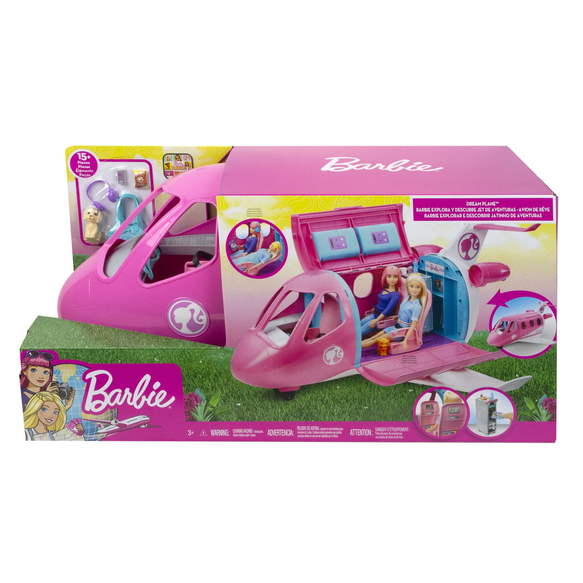 Barbie - L'Avion De Rêve De Barbie - Véhicule Poupée Mannequin - 3 Ans Et + - Image 6