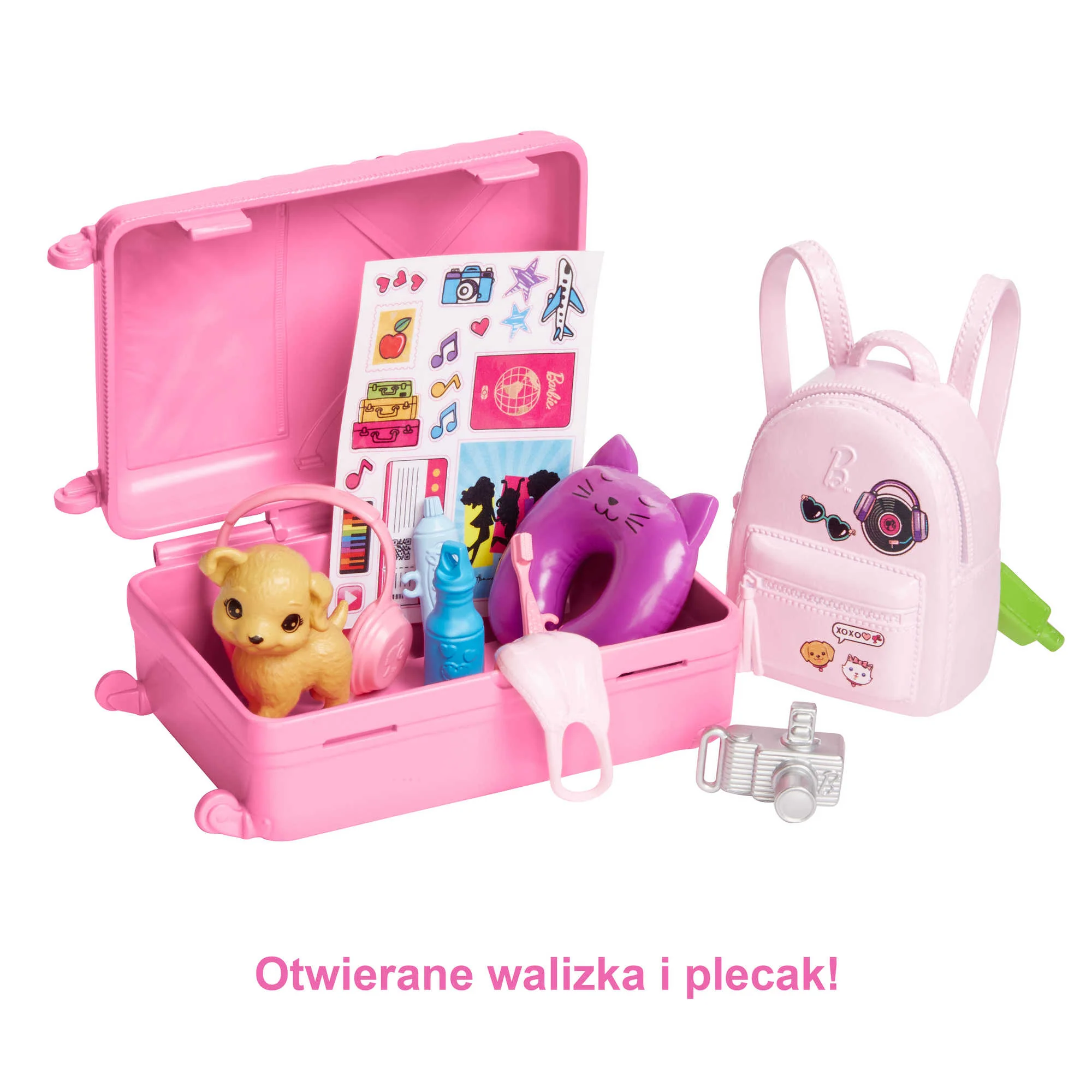 Barbie Malibu w podróży Lalka Zestaw podróżny ze szczeniaczkiem i akcesoriami - Image 3