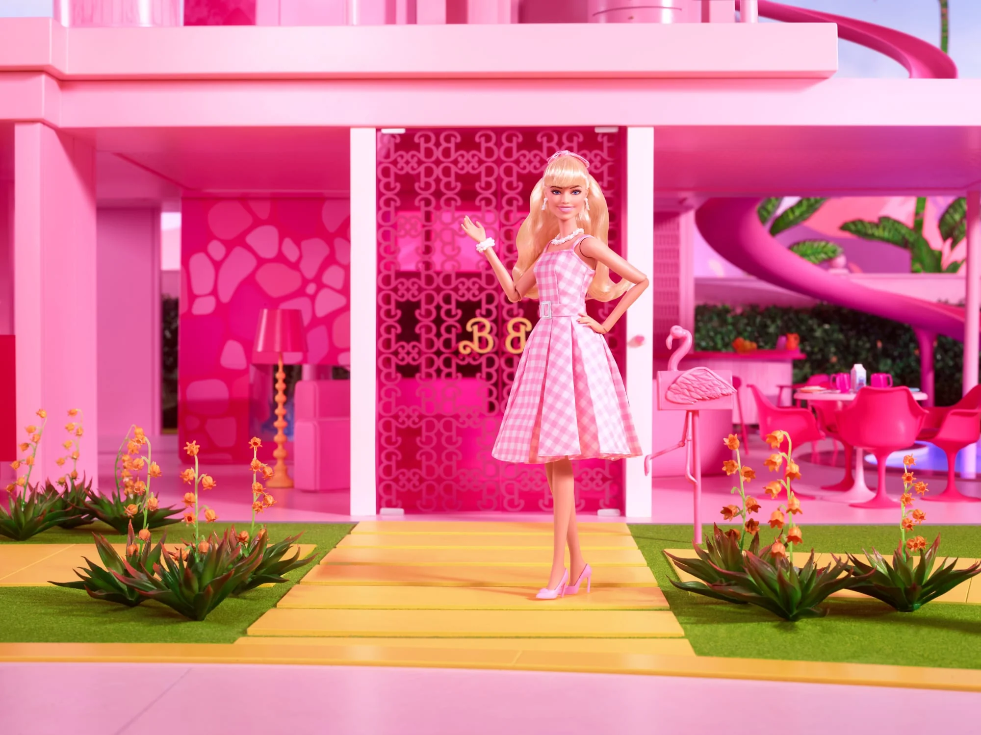 Barbie Le Film-Poupée Barbie En Robe Vichy Rose À Collectionner - Image 2