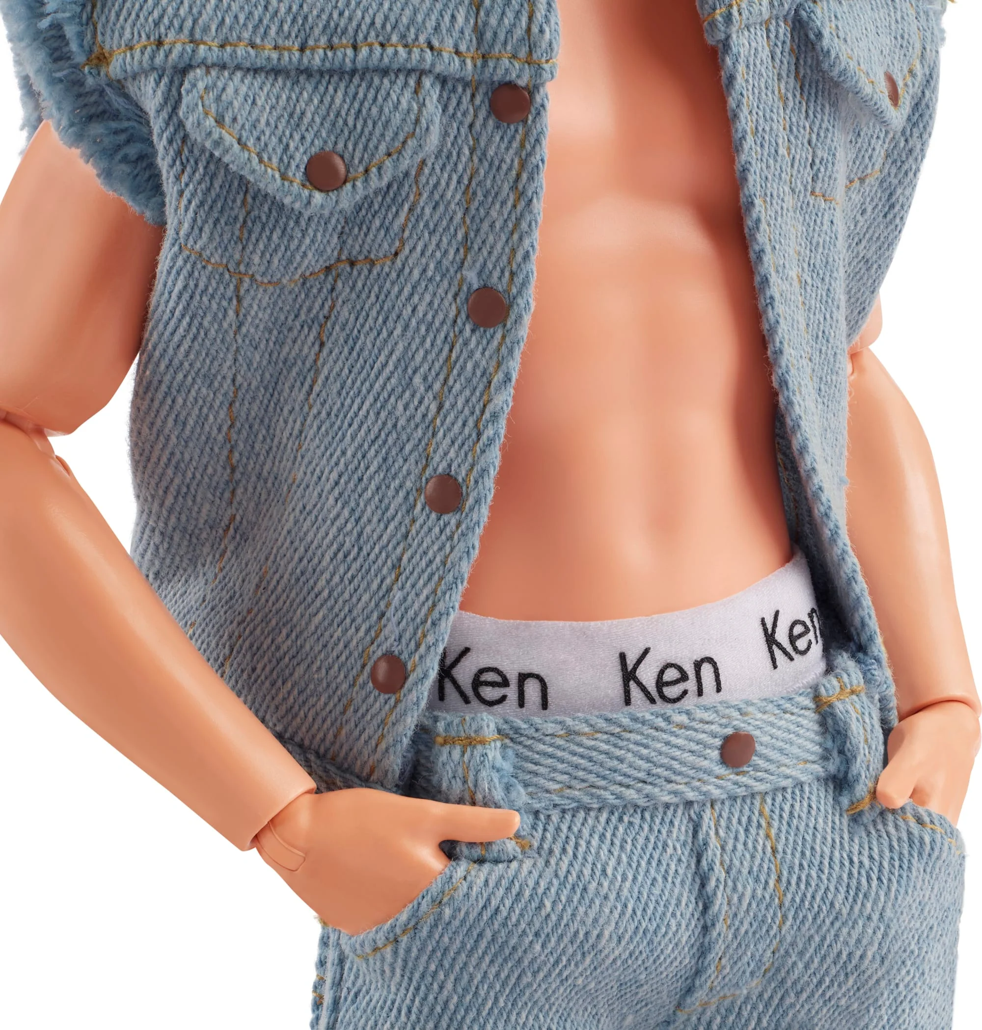 Barbie - Poupée Ken Tenue En Jean - Poupée Mannequin - 6 Ans Et + - Image 3