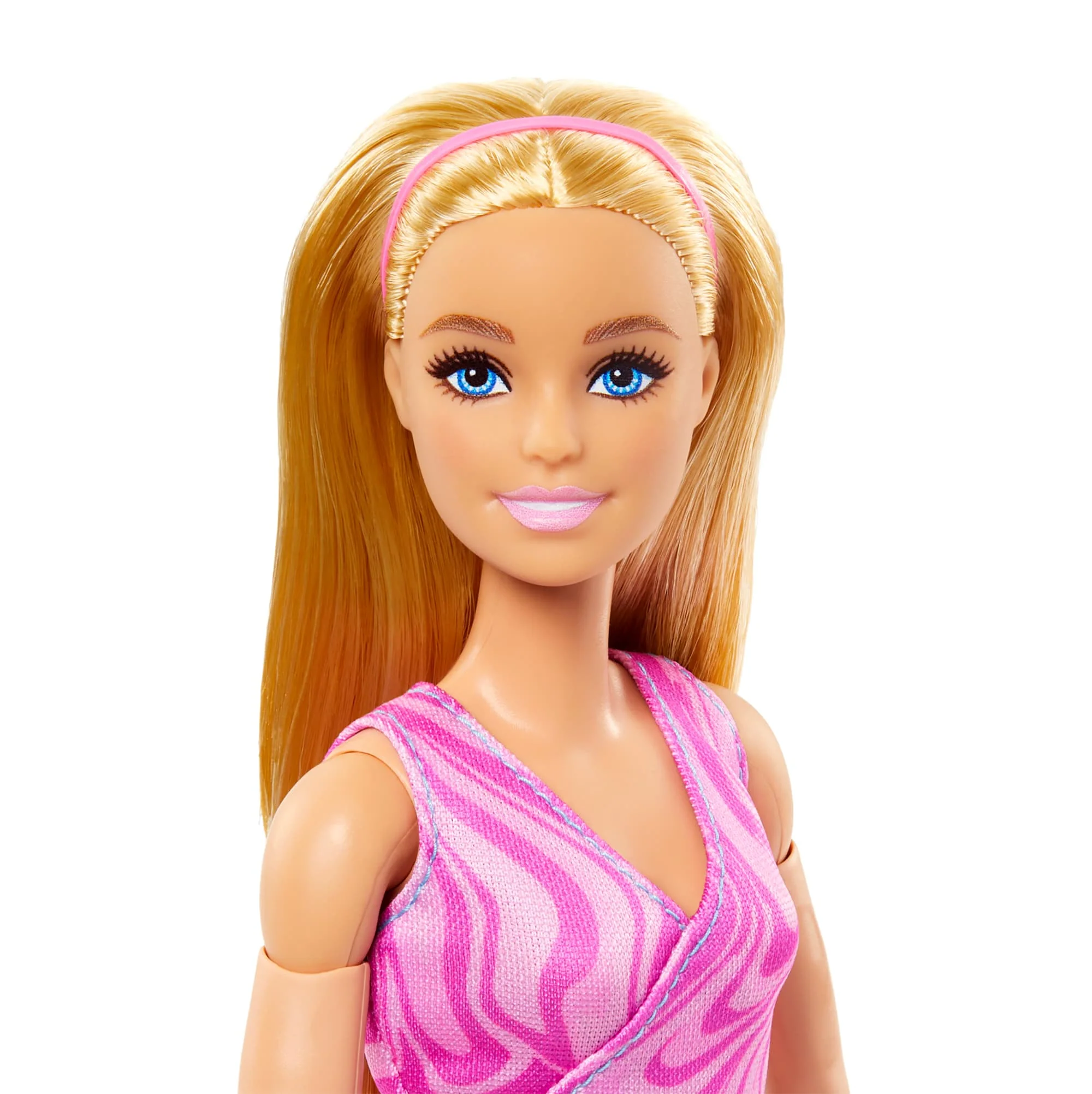 Barbie Made To Move Fashion Doll, Blonde Wearing Removable Sports Top & Pants, 22 Bendable “Joints” - Image 5