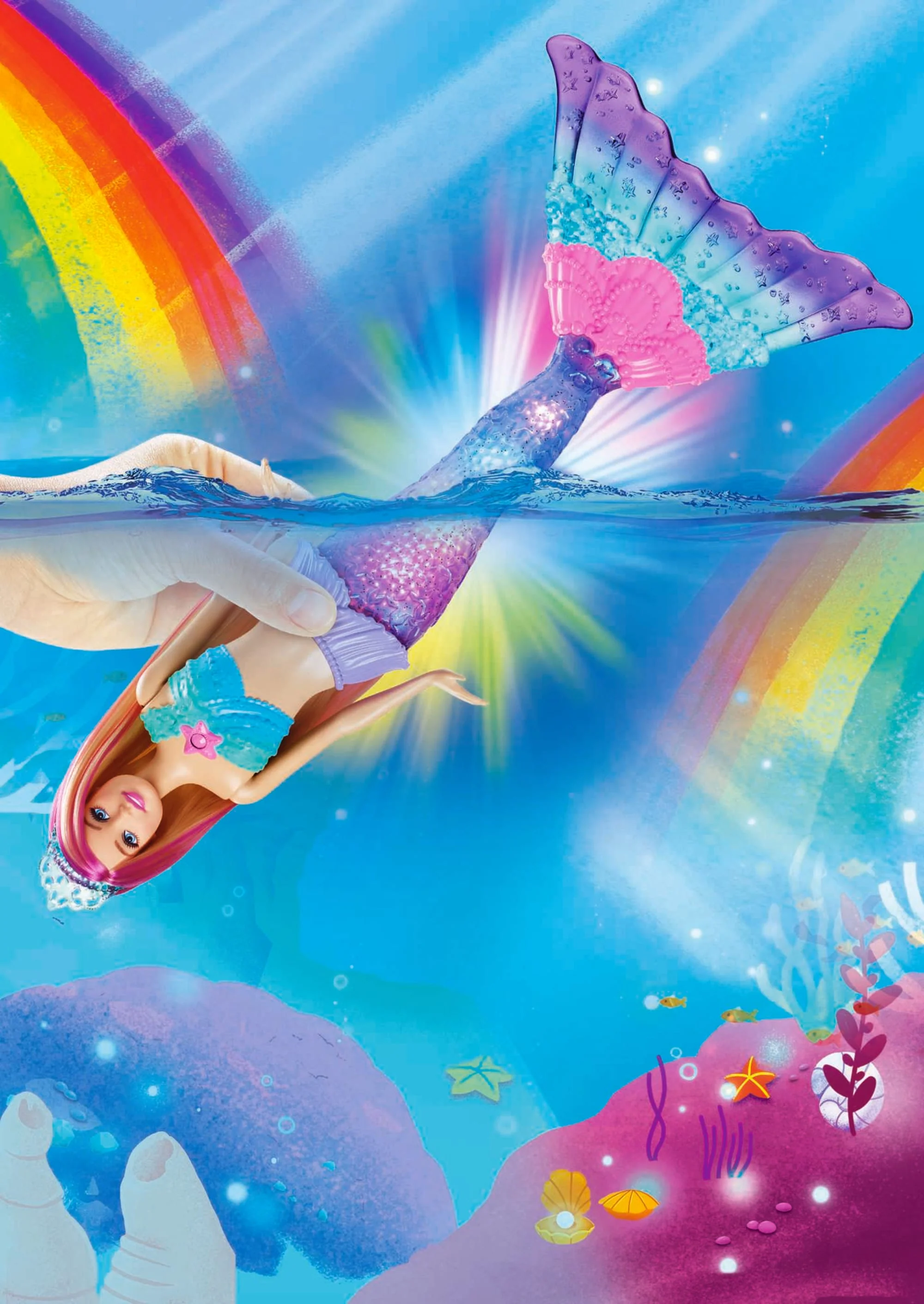Barbie Dreamtopia Malibu Syrenka Migoczące światełka Lalka - Image 3