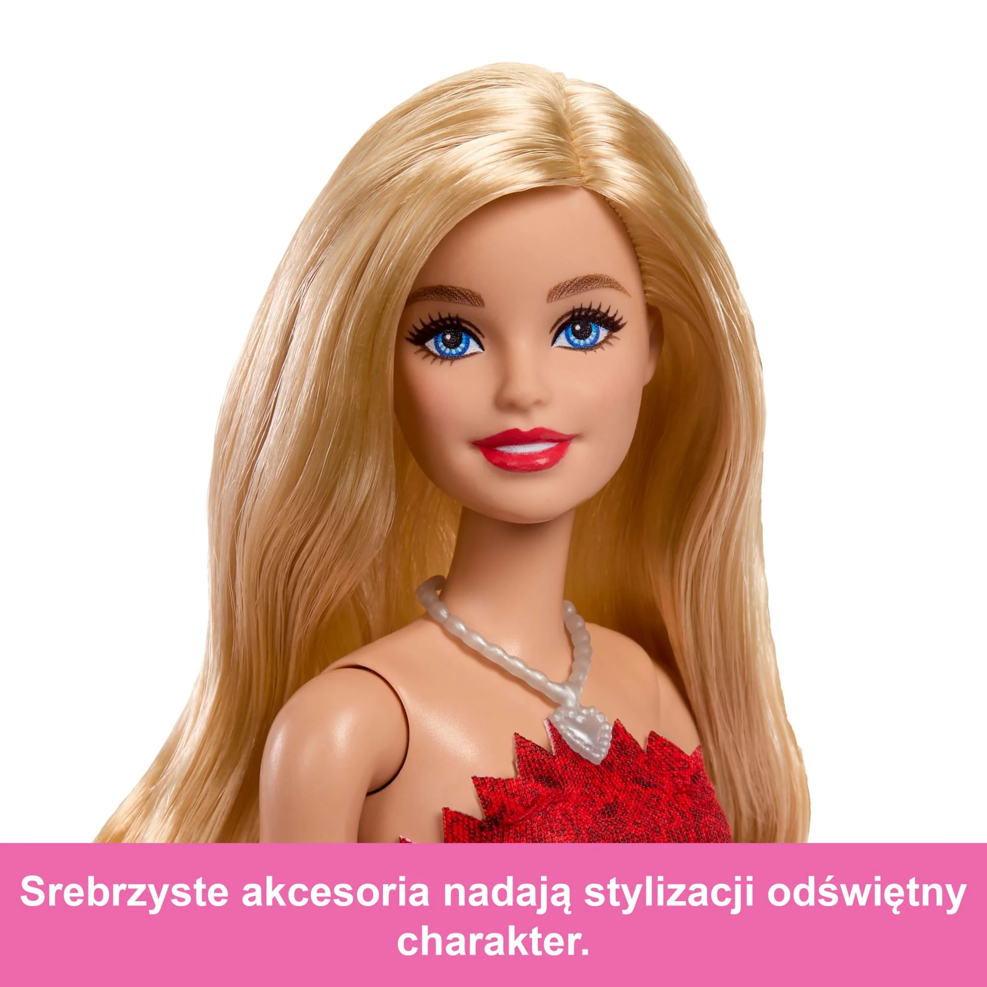 Barbie Mattel 80-lecie Rubinowa sukienka Lalka kolekcjonerska Zabawka 3+ - Image 4