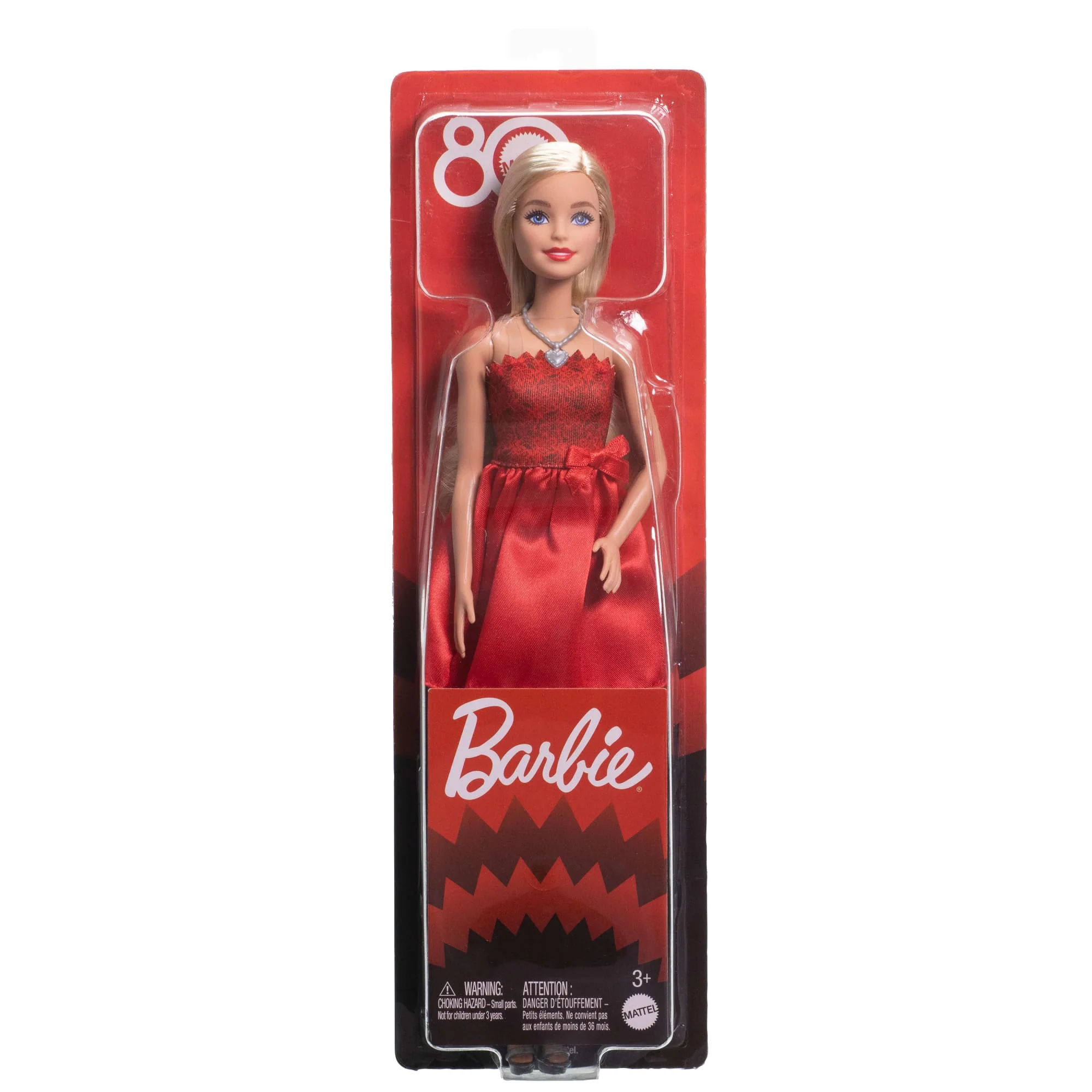 Barbie Mattel 80-lecie Rubinowa sukienka Lalka kolekcjonerska Zabawka 3+ - Image 6