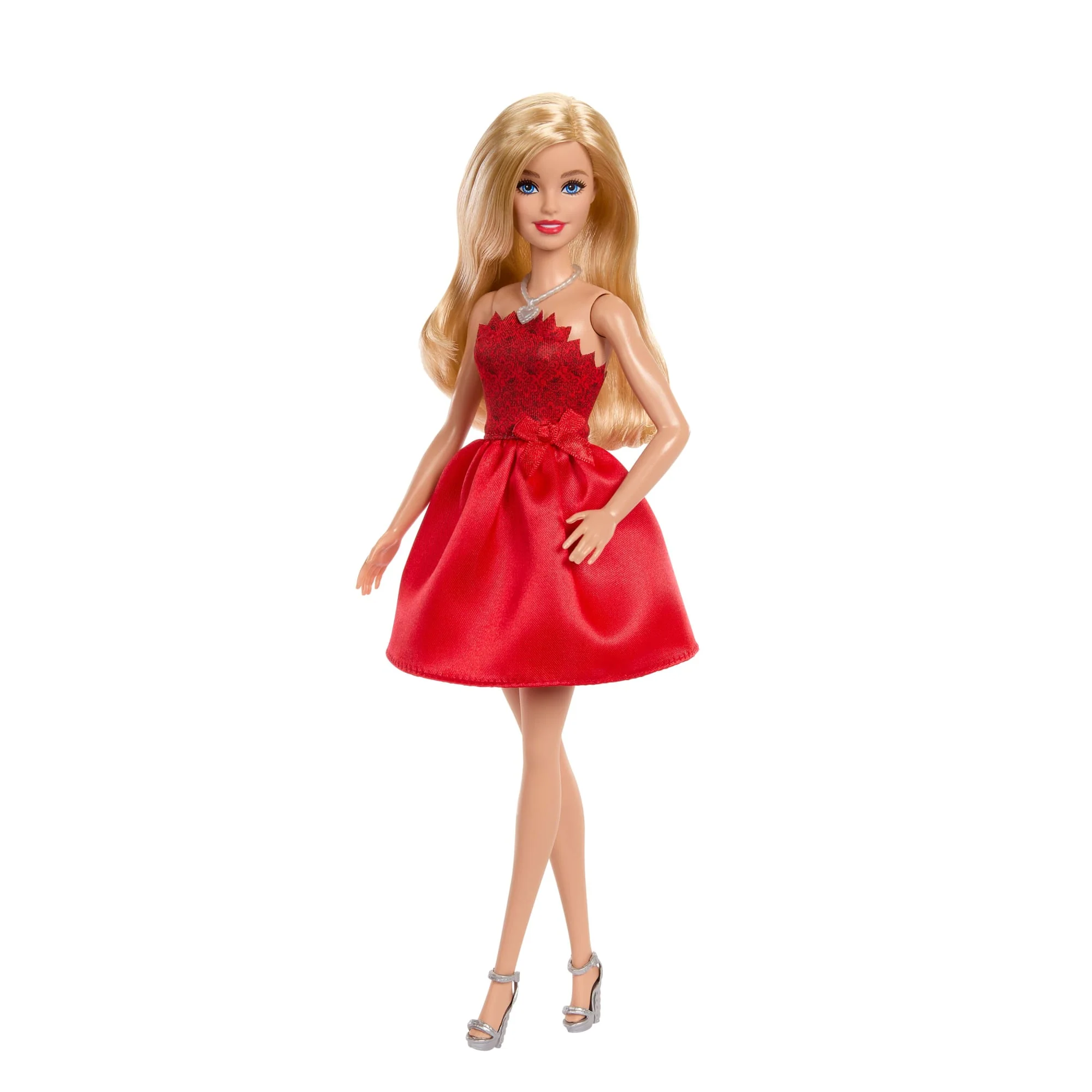 Muñeca De Moda De Celebración Barbie Mattel 80 Aniversario Con Vestido Rojo Rubí Y Accesorios