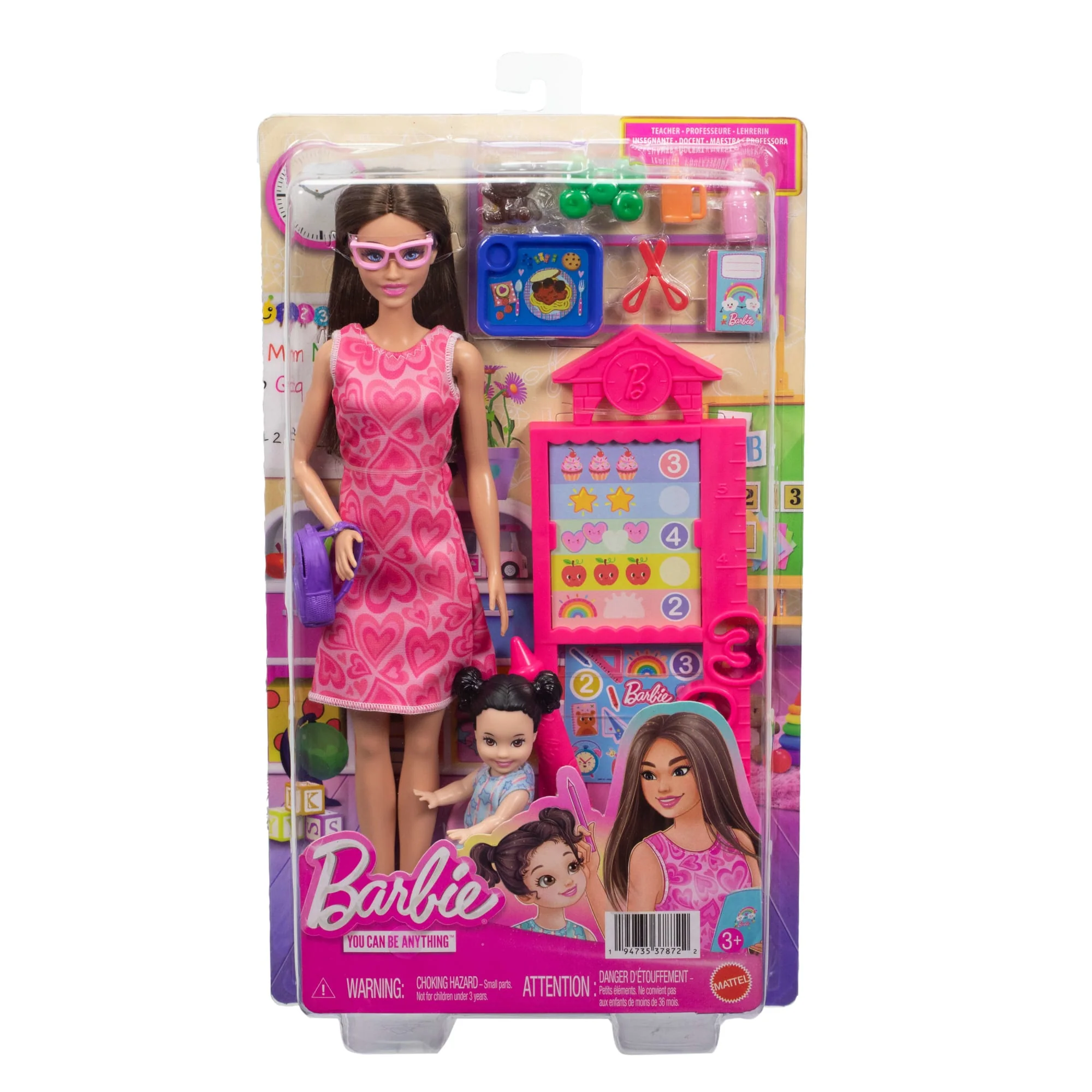 Barbie Métiers-Coffret Barbie Professeure-Poupées Et Accessoires - Image 6