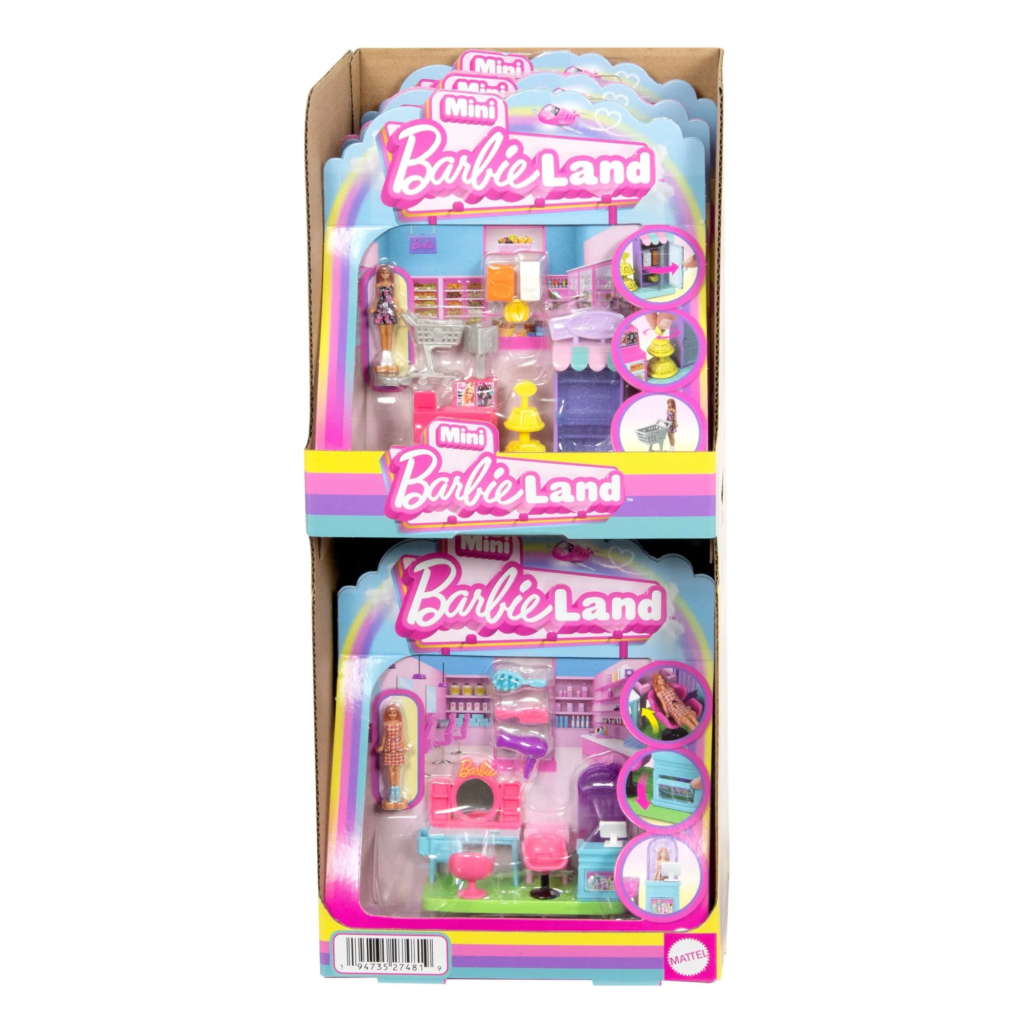 Barbie Mini Barbie Land Bebek Evi Oyun Setleri, 4 Cm Bebek, Mobilyalar Ve Aksesuarlar (Stiller Çeşitlilik Gösterebilir)