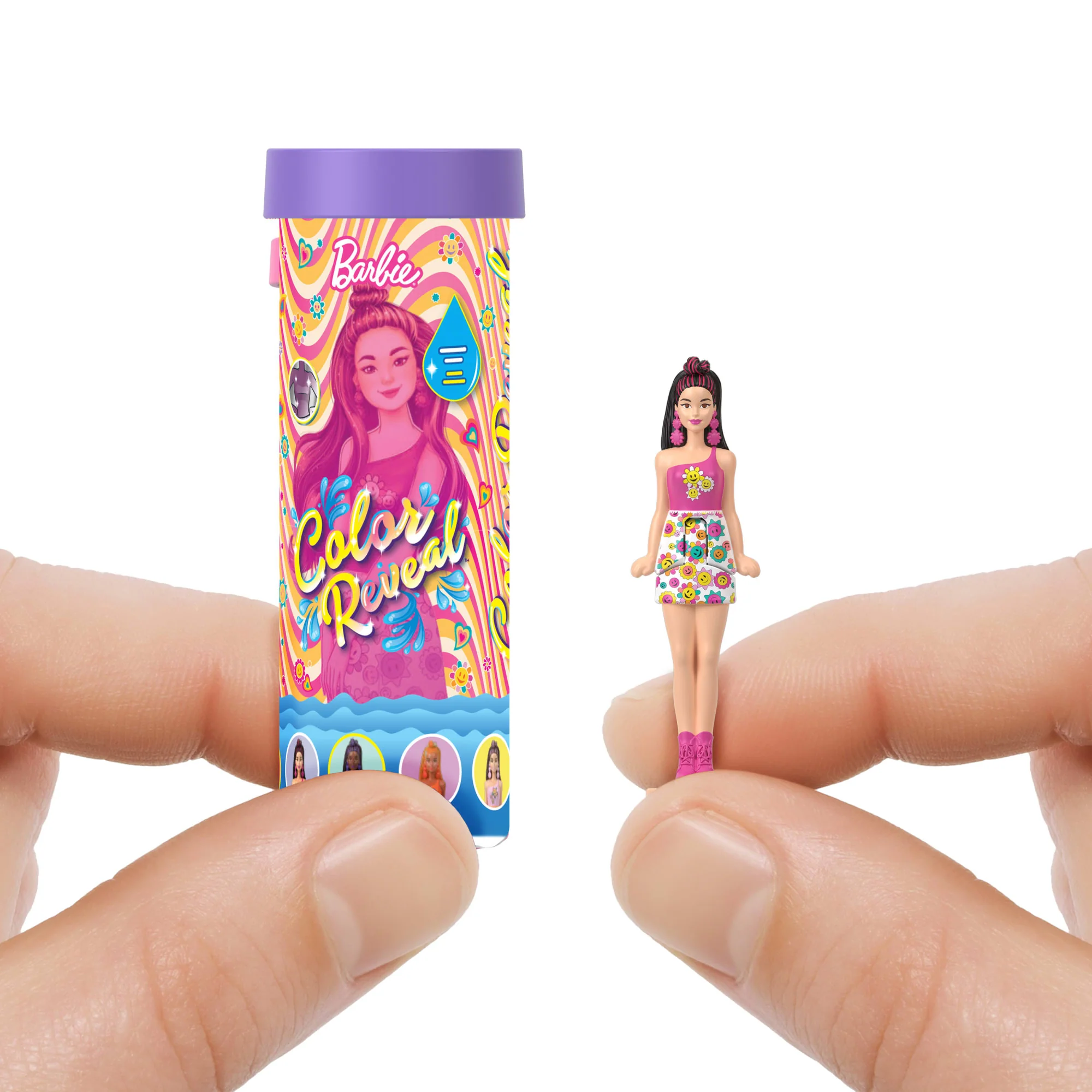 Barbie Mini BarbieLand Color Reveal Mini lalka niespodzianka + tubka Zabawka (3,5 cm) Mix - Image 3