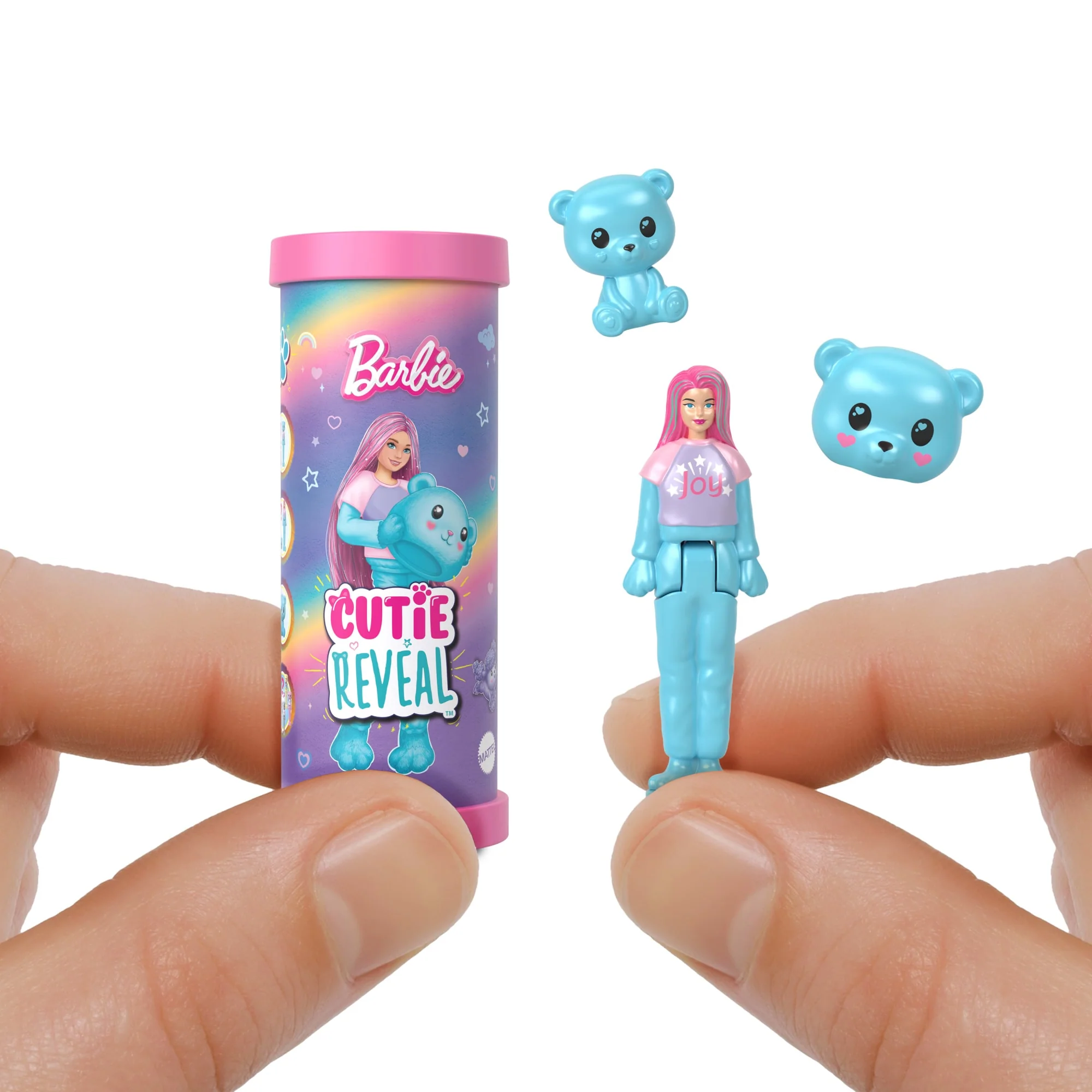 Barbie Mini Barbieland Cutie Reveal Bebek Ve Hayvan Figürleri, 4 Cm'Lik Pijama Partisi Serisi (Stiller Çeşitlilik Gösterebilir) - Image 3