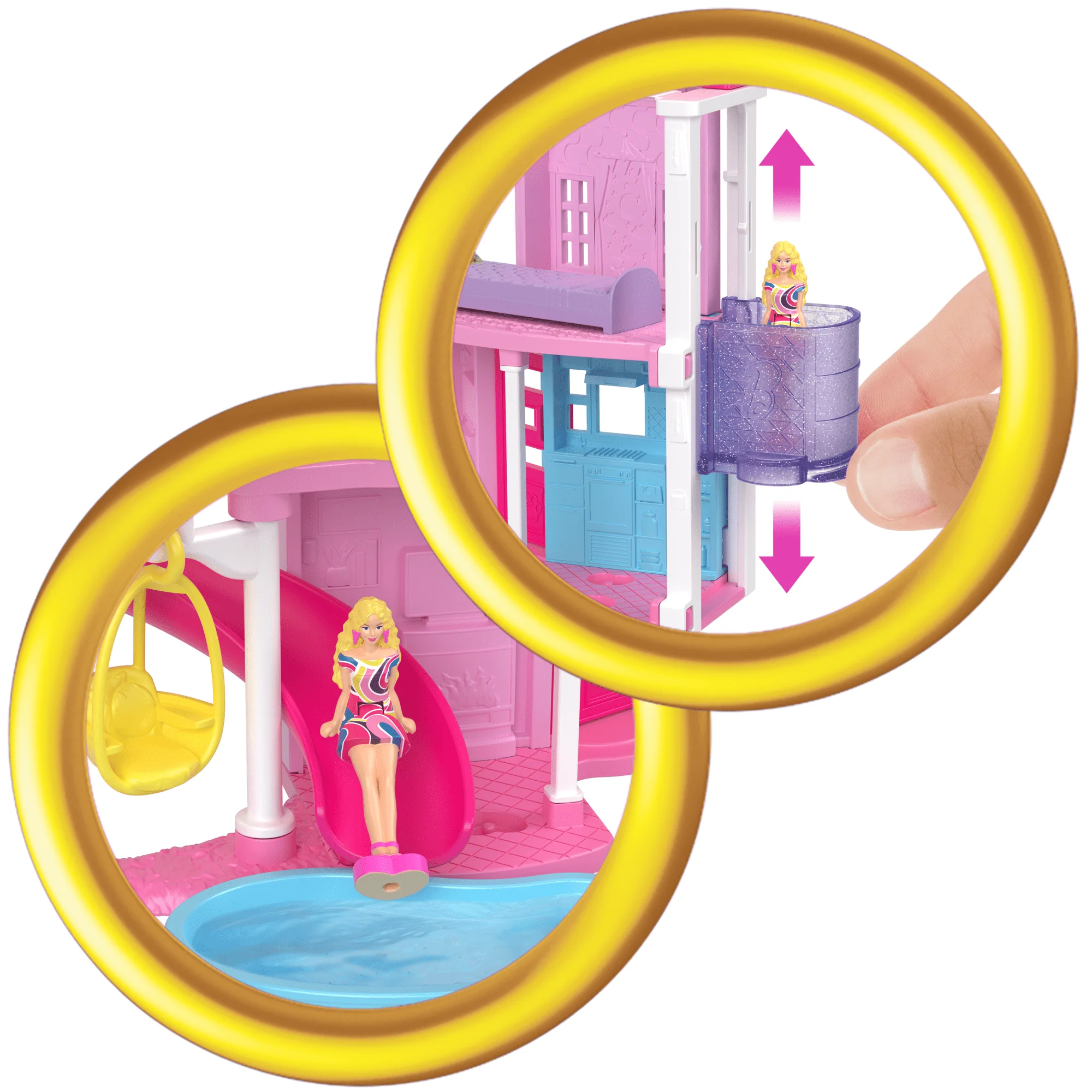 Barbie Mini Barbieland Domek I Minilalka Zestaw Z Domkiem Dla Lalek W Wersji Mini, Laleczka I Akcesoria - Image 3