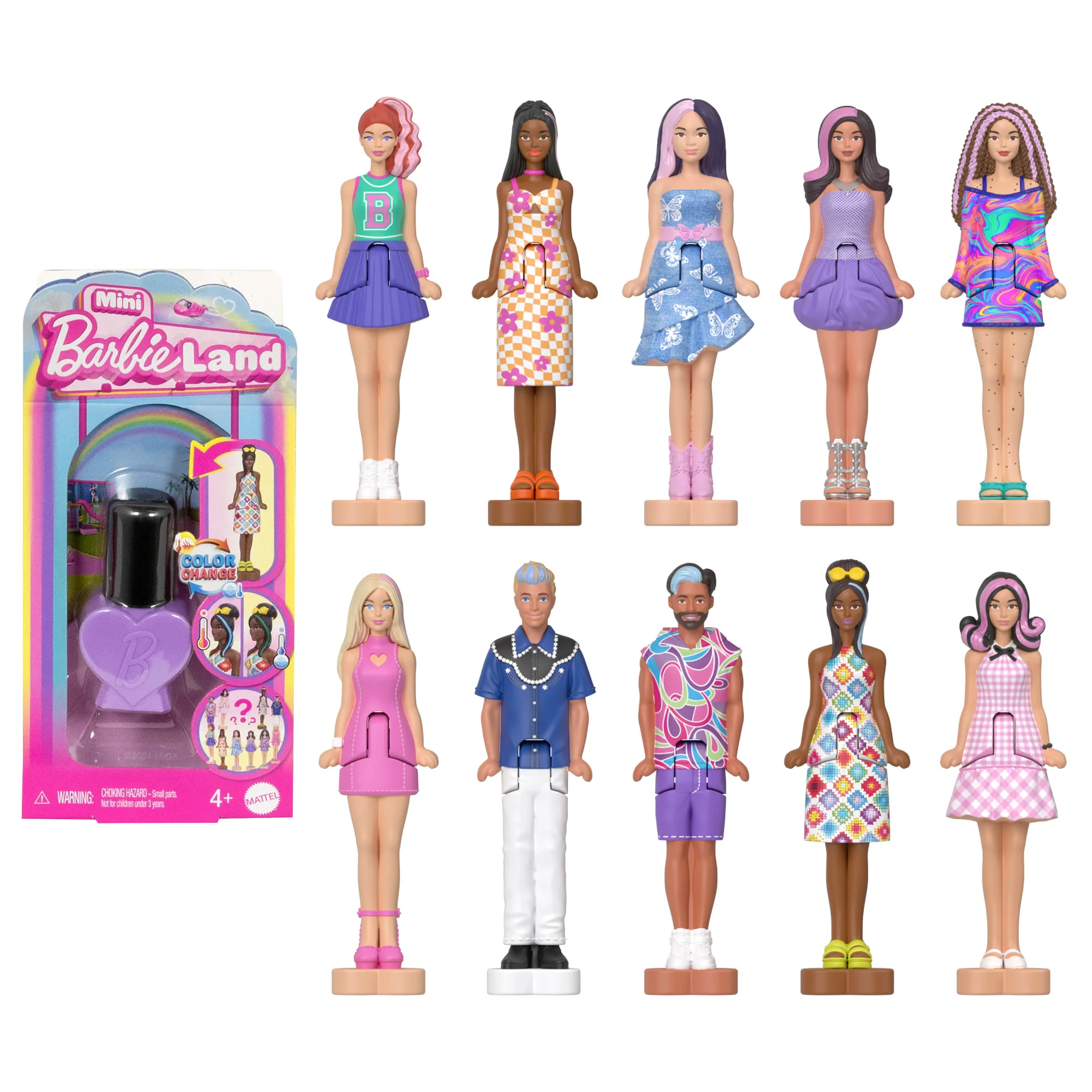 Mini Barbieland Fashionistas Κούκλες, Κούκλες 3,8 Εκ. Σε 'Βερνίκι Νυχιών', Αποκάλυψη-Έκπληξη (Τα Σχέδια Μπορεί Να Διαφέρουν)