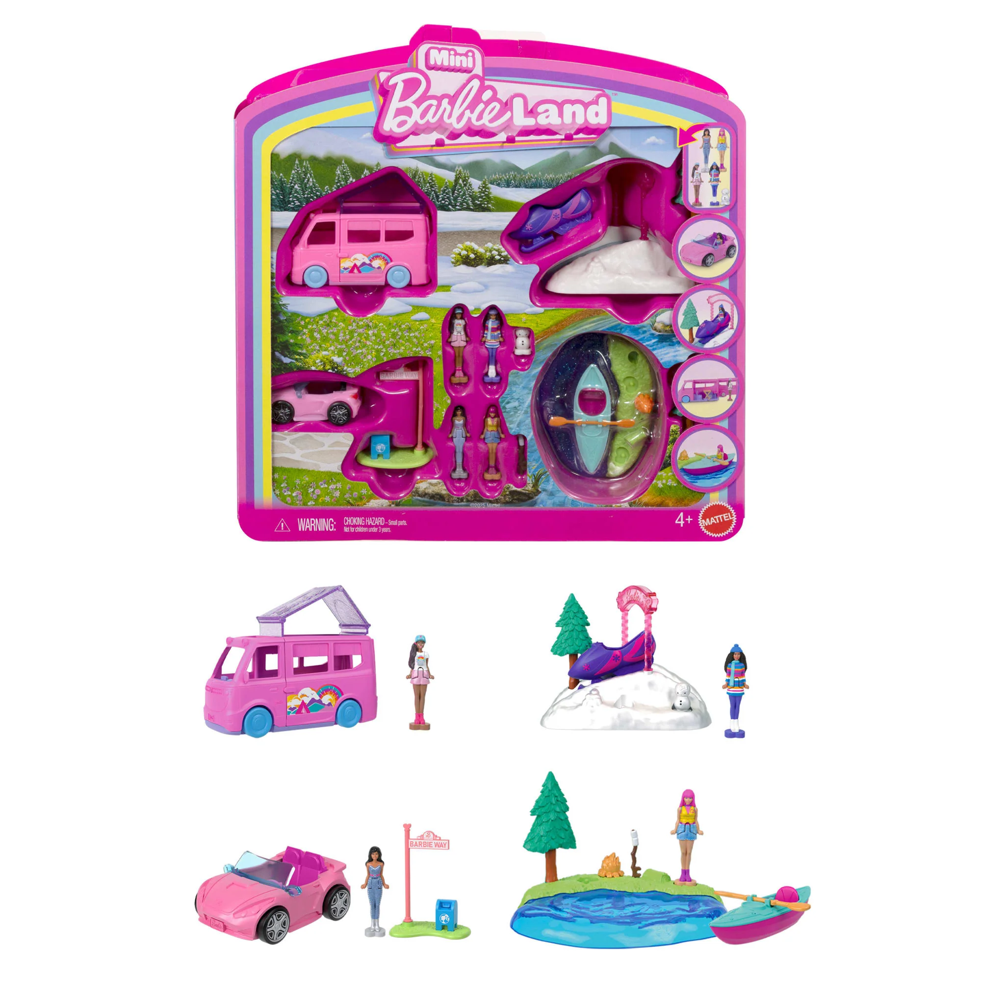 Barbie Mini BarbieLand Kamper Zestaw i mini lalka Zabawka 4+